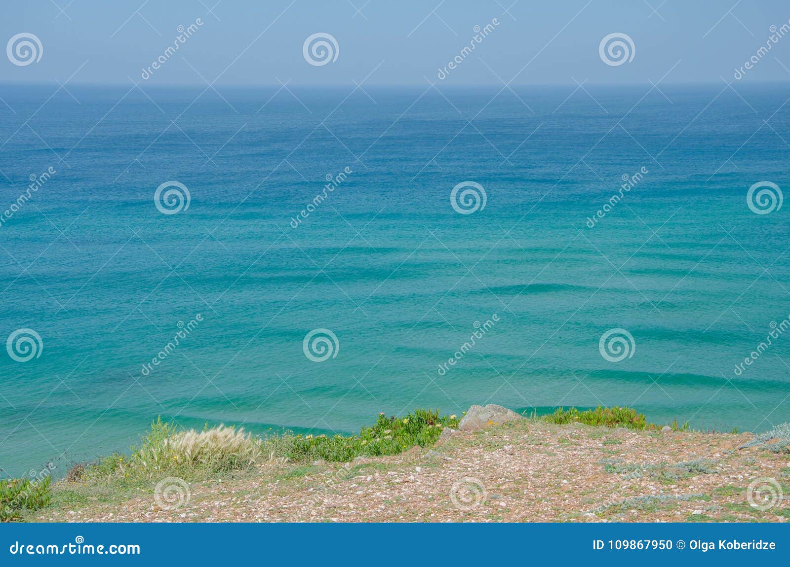 turquoise ocean near odeceixe, portugal.