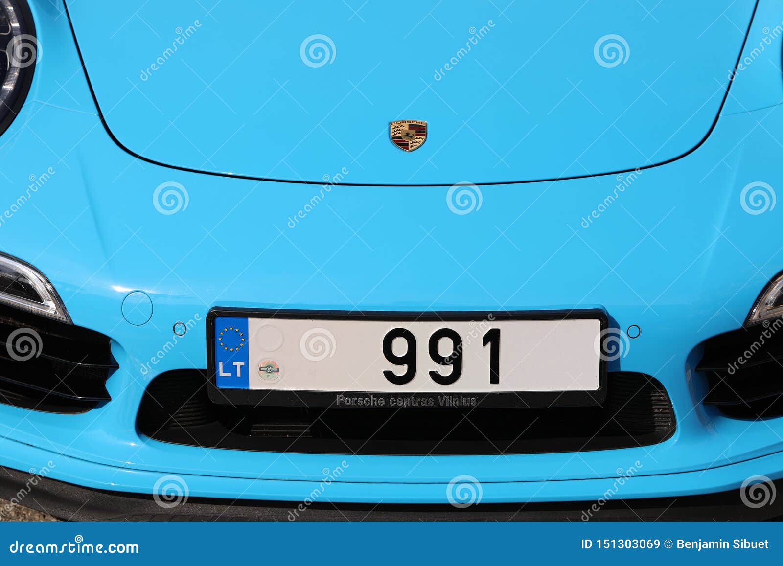 Turquoise Porsche 911 Carrera Turbo S Editorial Stock Image - Image of  color, vilnius: 151303069