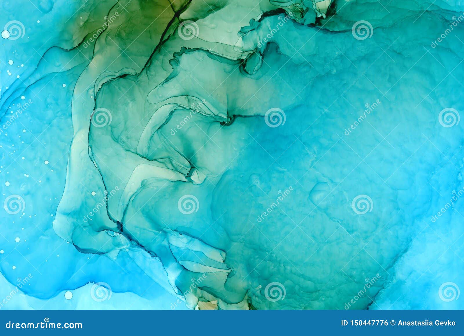 Turquoise Resin Art Background Stock Photo - Image of drop, fluid ...