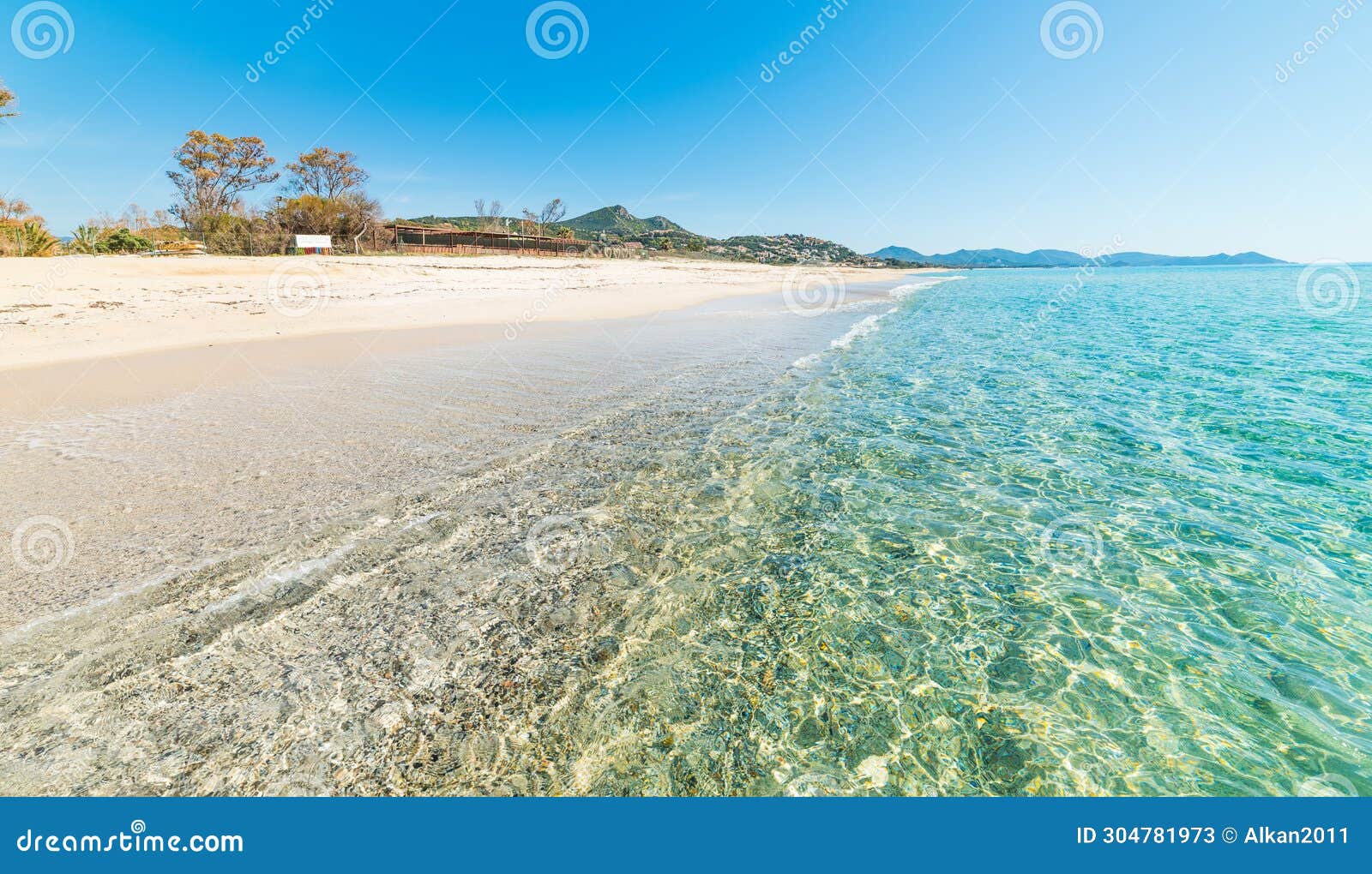 turquoise sea in piscina rei beach