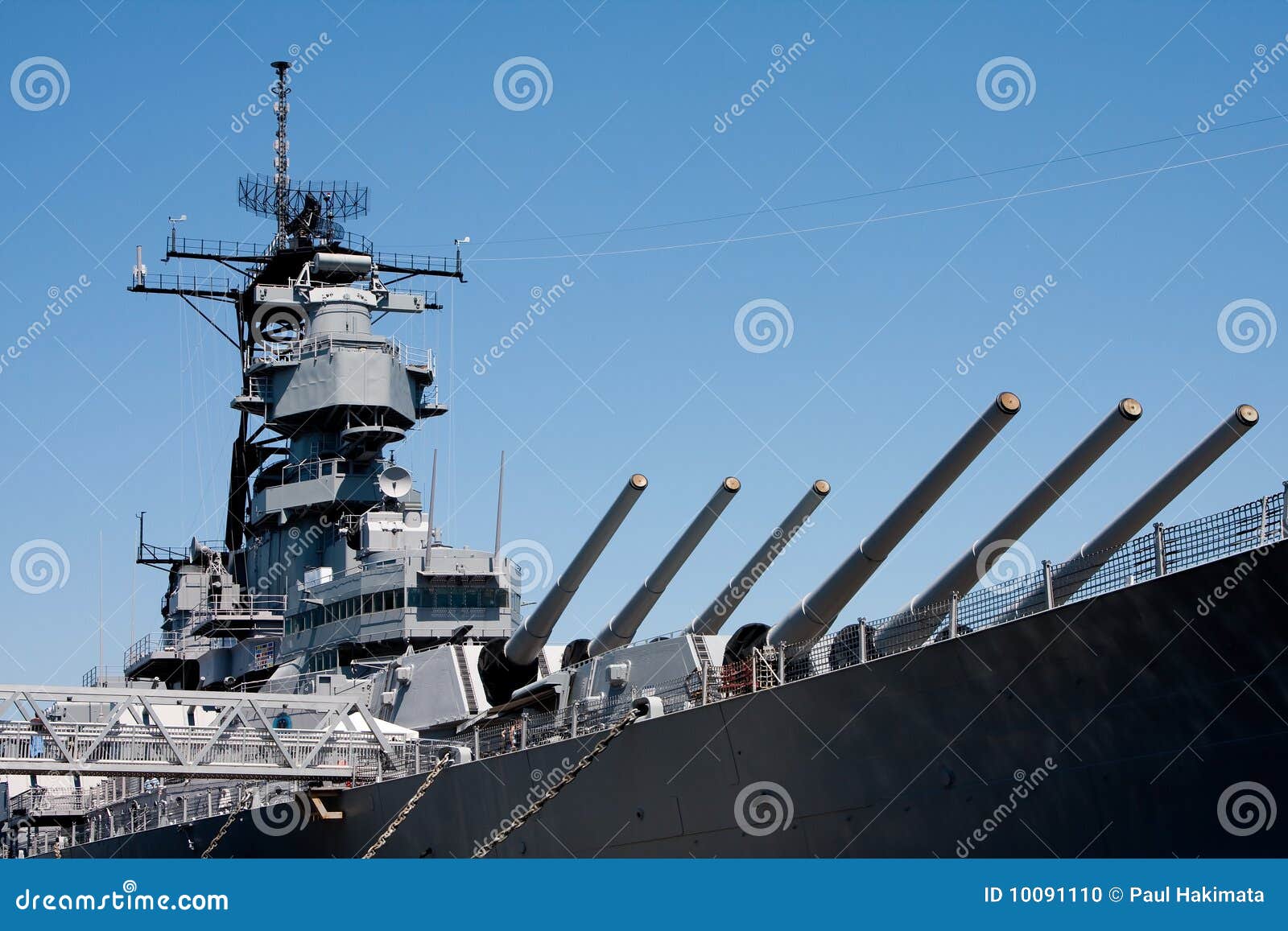 turrets on navy battle ship