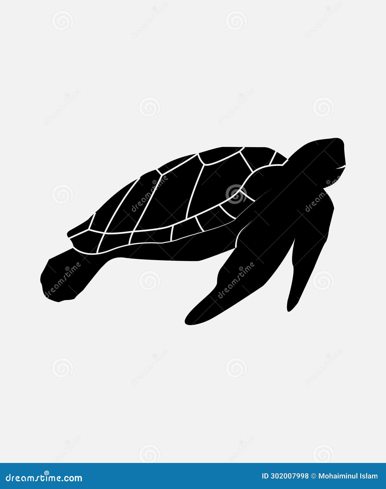 Turtle Silhouettes Vector Illustration Stock Vector Illustration of
