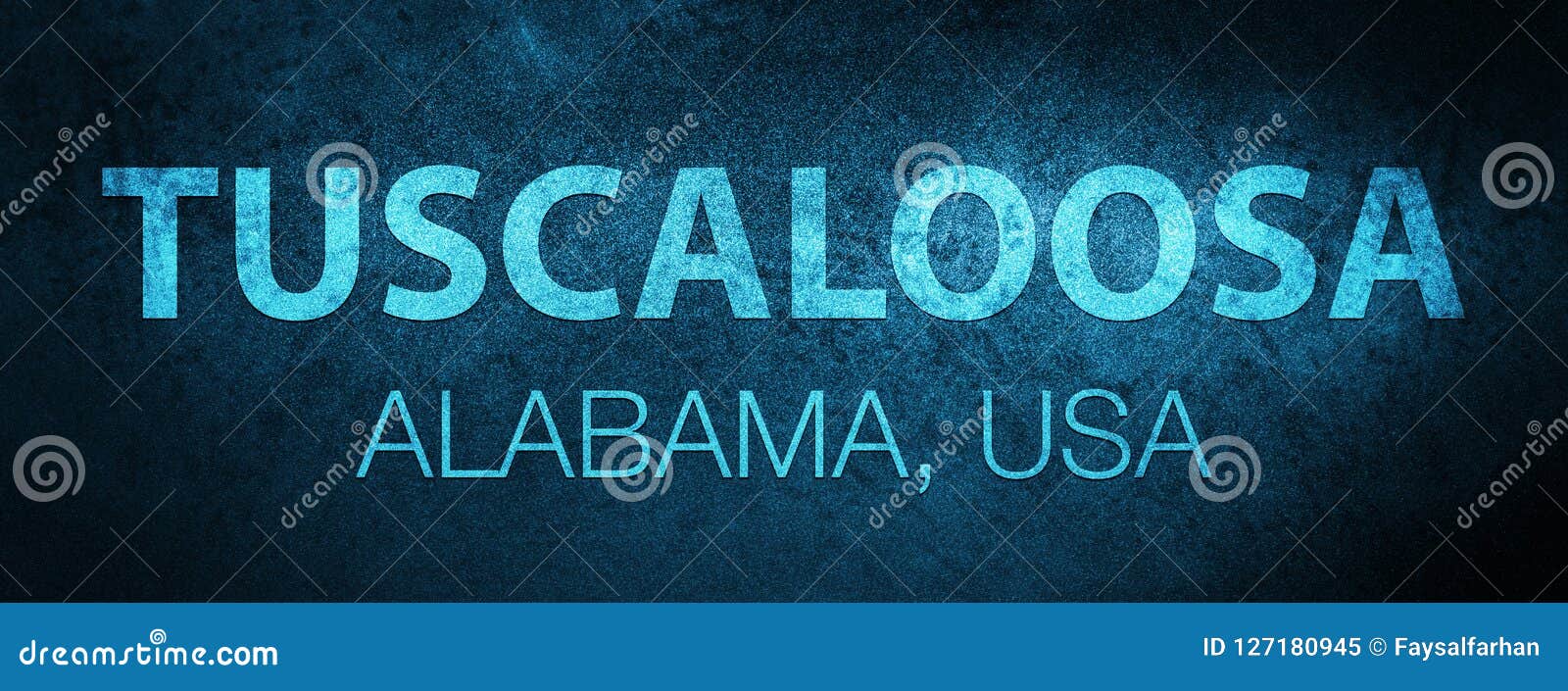 tuscaloosa. alabama. usa special blue banner background