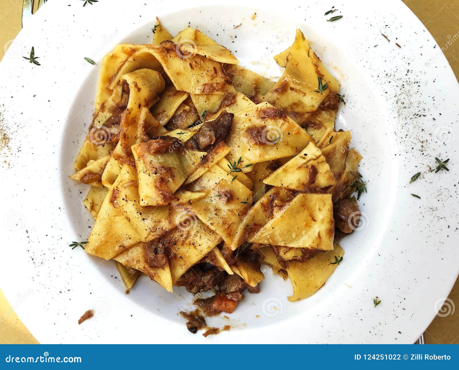 tuscan wild boar pappardelle