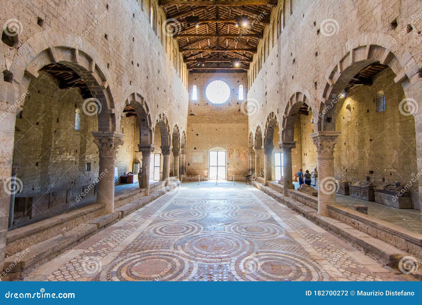 Tuscania Viterbo Italy Interior Of San Pietro Church Stock Photo Image Of Decoration Historic