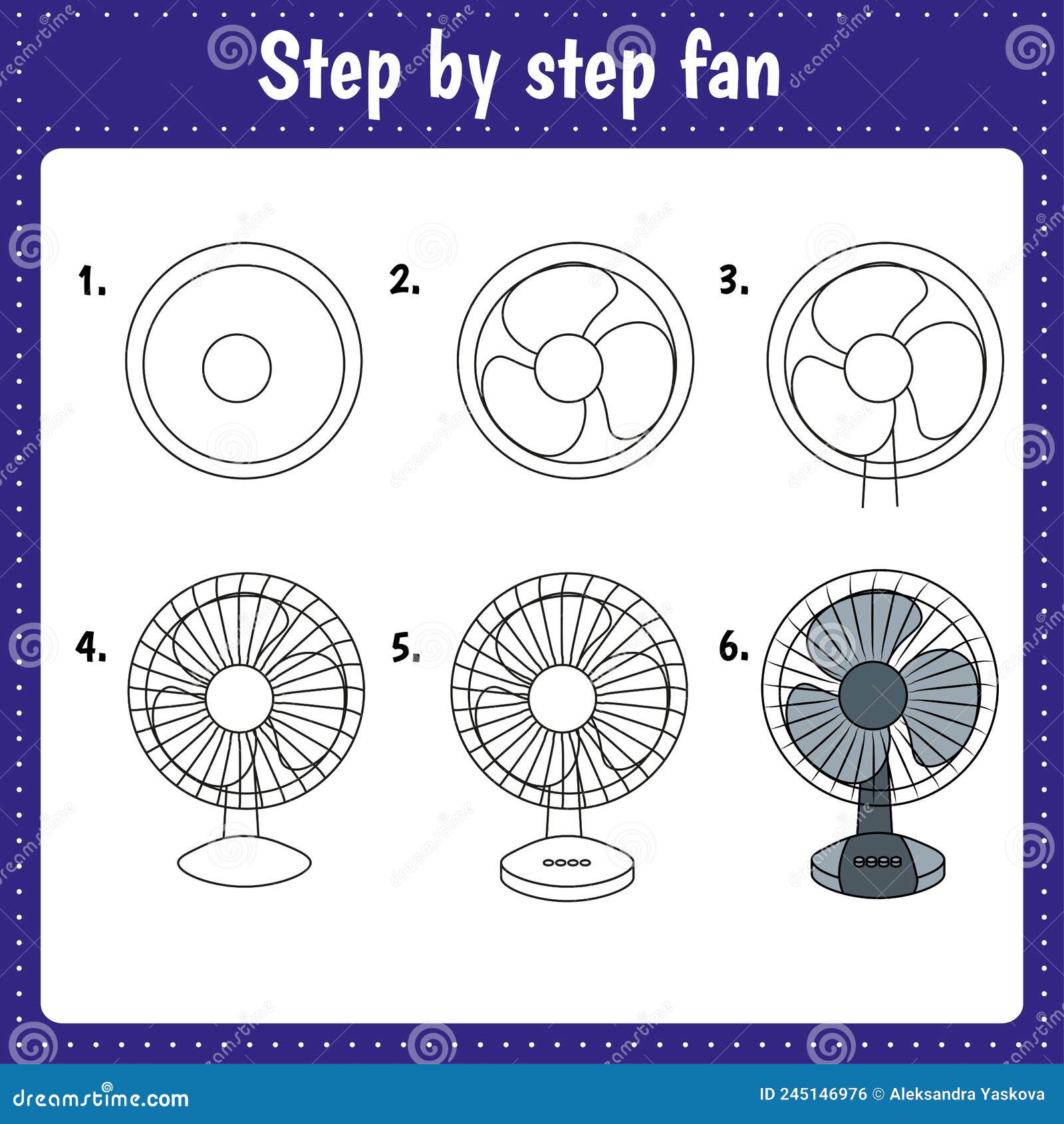 Tutorial de desenho para crianças. nível fácil. folhas de educação