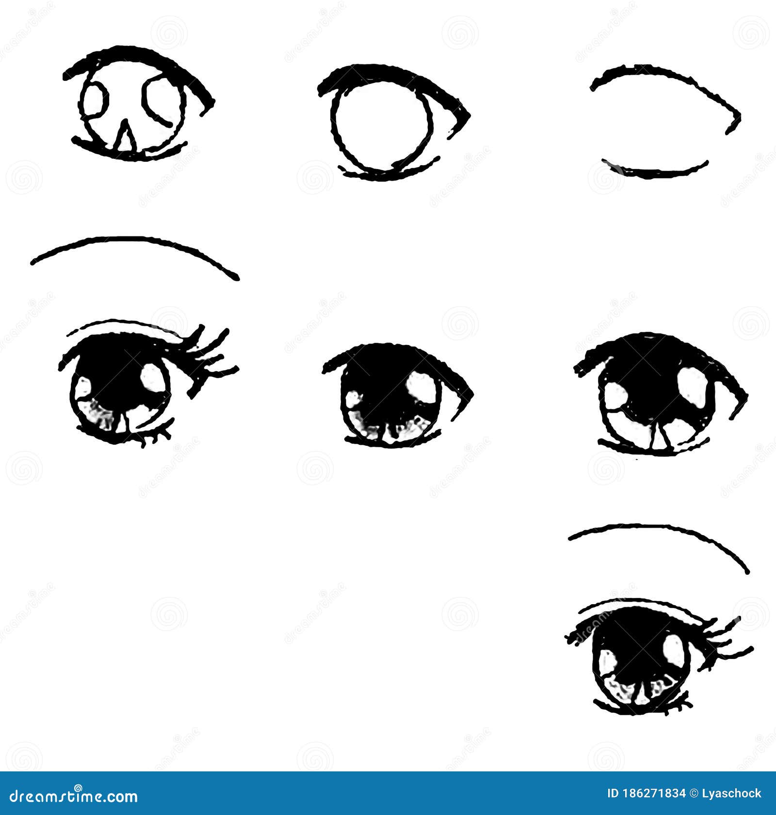 Tutorial De Dibujo De Ojo Humano. Ojo En Estilo Anime. Pestañas Femeninas Stock de ilustración - Ilustración de muchacha, maquillaje: 186271834 Tutorial De Dibujo De Ojo Humano. Ojo En Estilo Anime. Pestañas Femeninas Stock de ilustración - Ilustración de muchacha, maquillaje: 186271834
