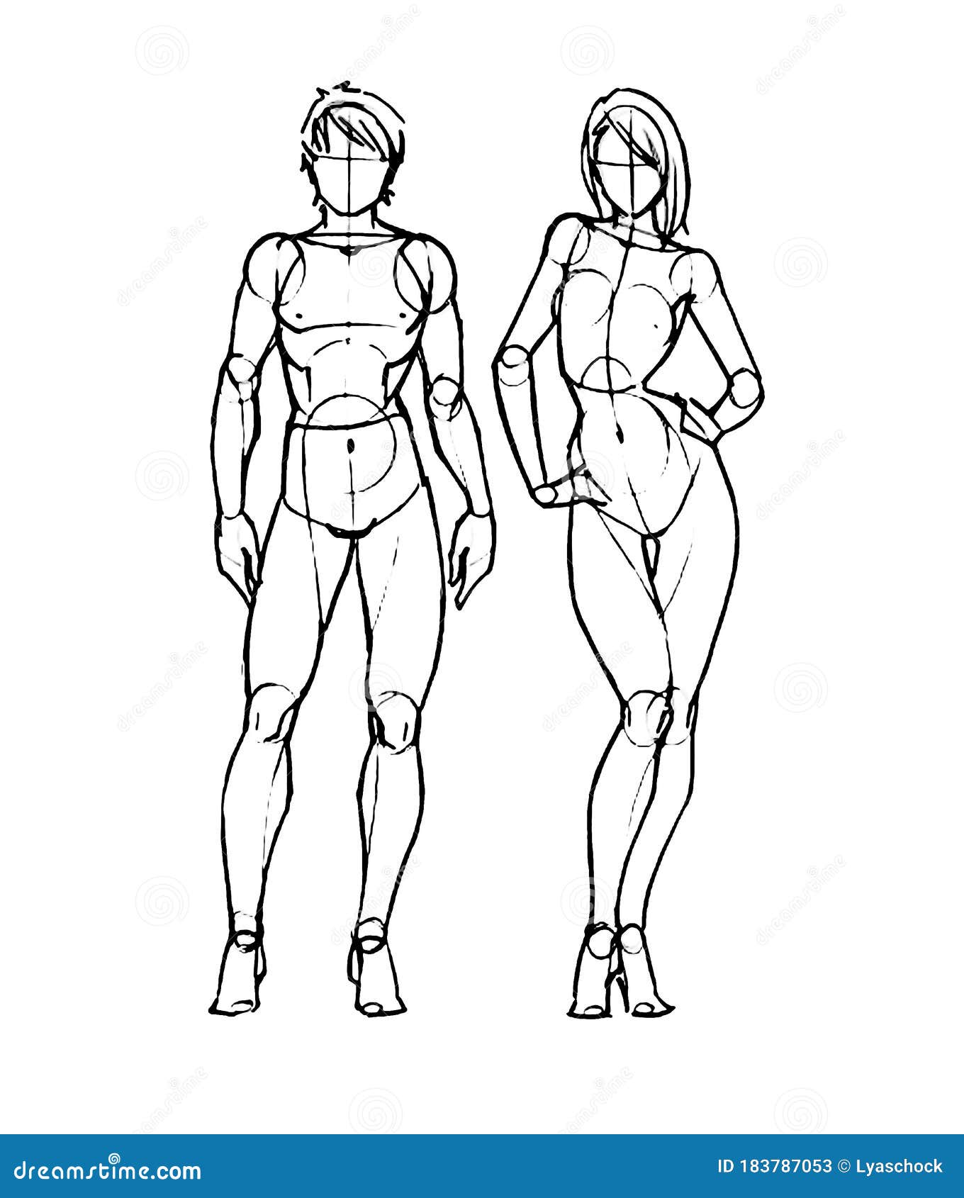 Tutorial of Drawing Female Body Drawing the Human Body Step by Step
