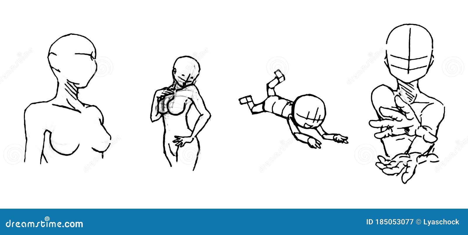 Tutorial of Drawing Female Body. Drawing the Human Body, Step by Step