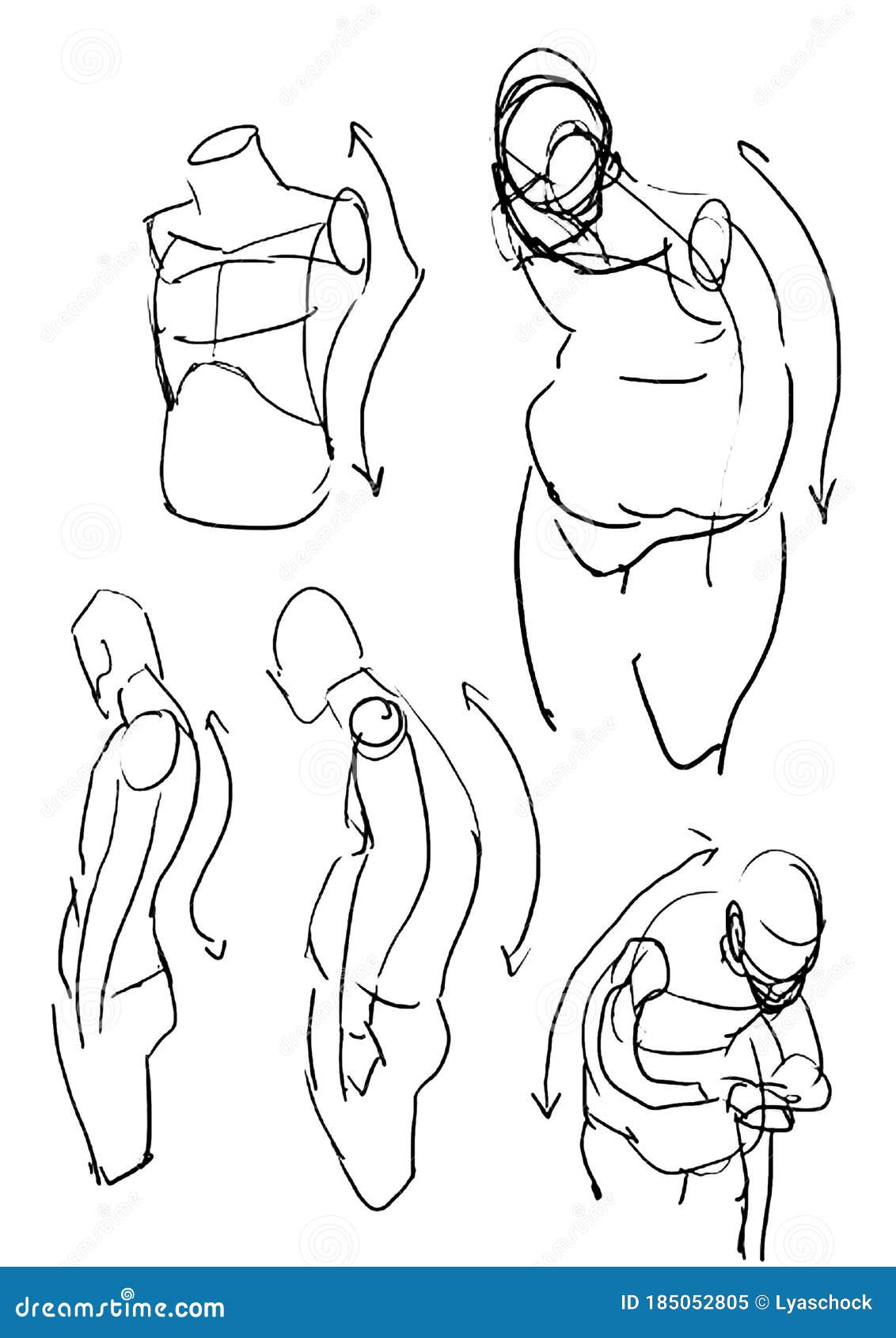 tutorial drawing female body human step lessons 185052805