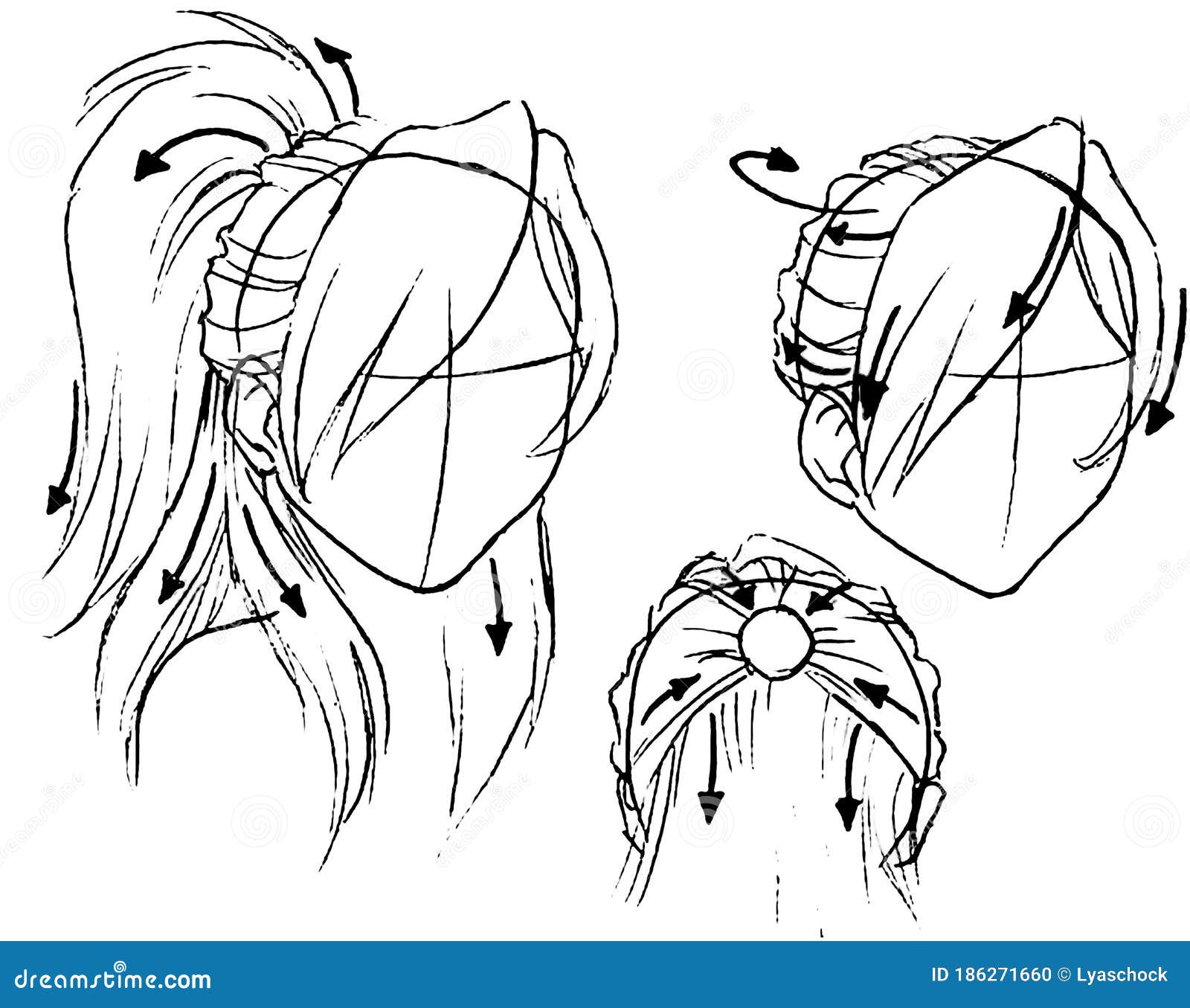 Tutorial of Drawing Female Body. Drawing the Human Body, Step by Step  Lessons Stock Illustration - Illustration of doodle, figure: 185053274