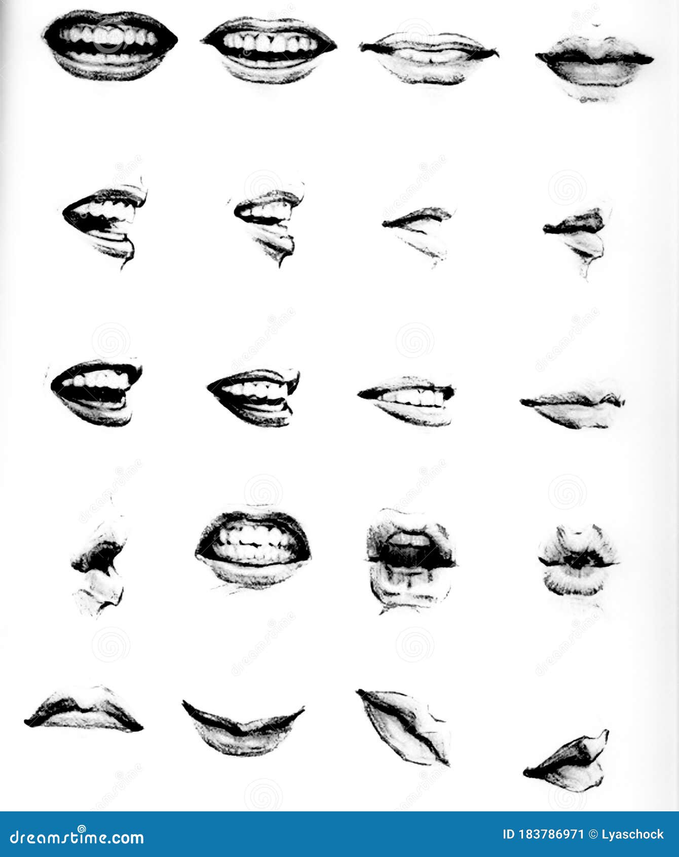 👀 Body parts 👀  Mouth drawing, Lips drawing, Drawing tutorial