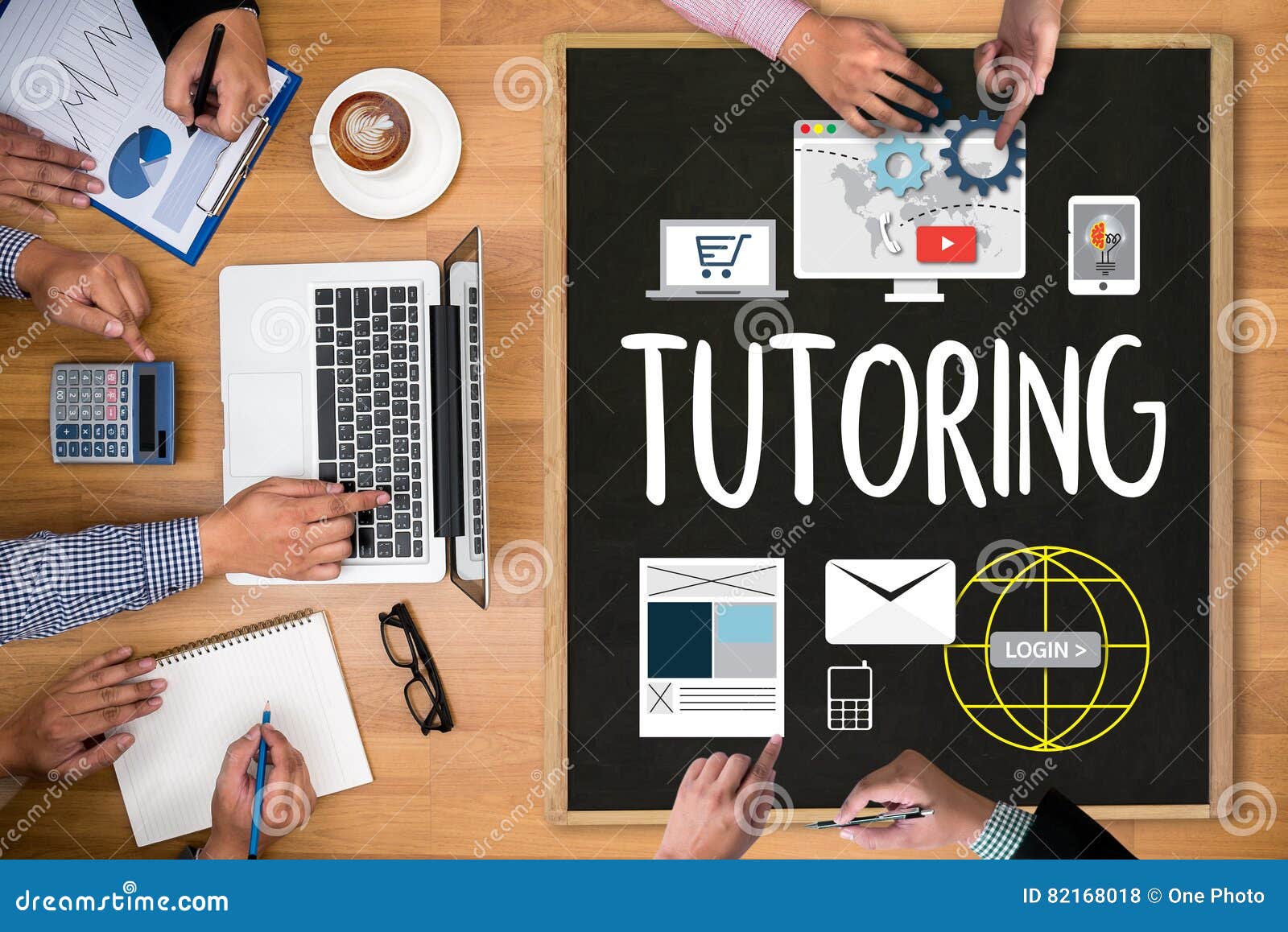 tutoring , tutor and his online education , teaching tutoring