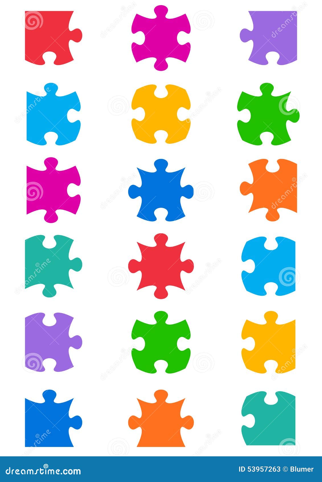 Tutte le forme possibili del puzzle