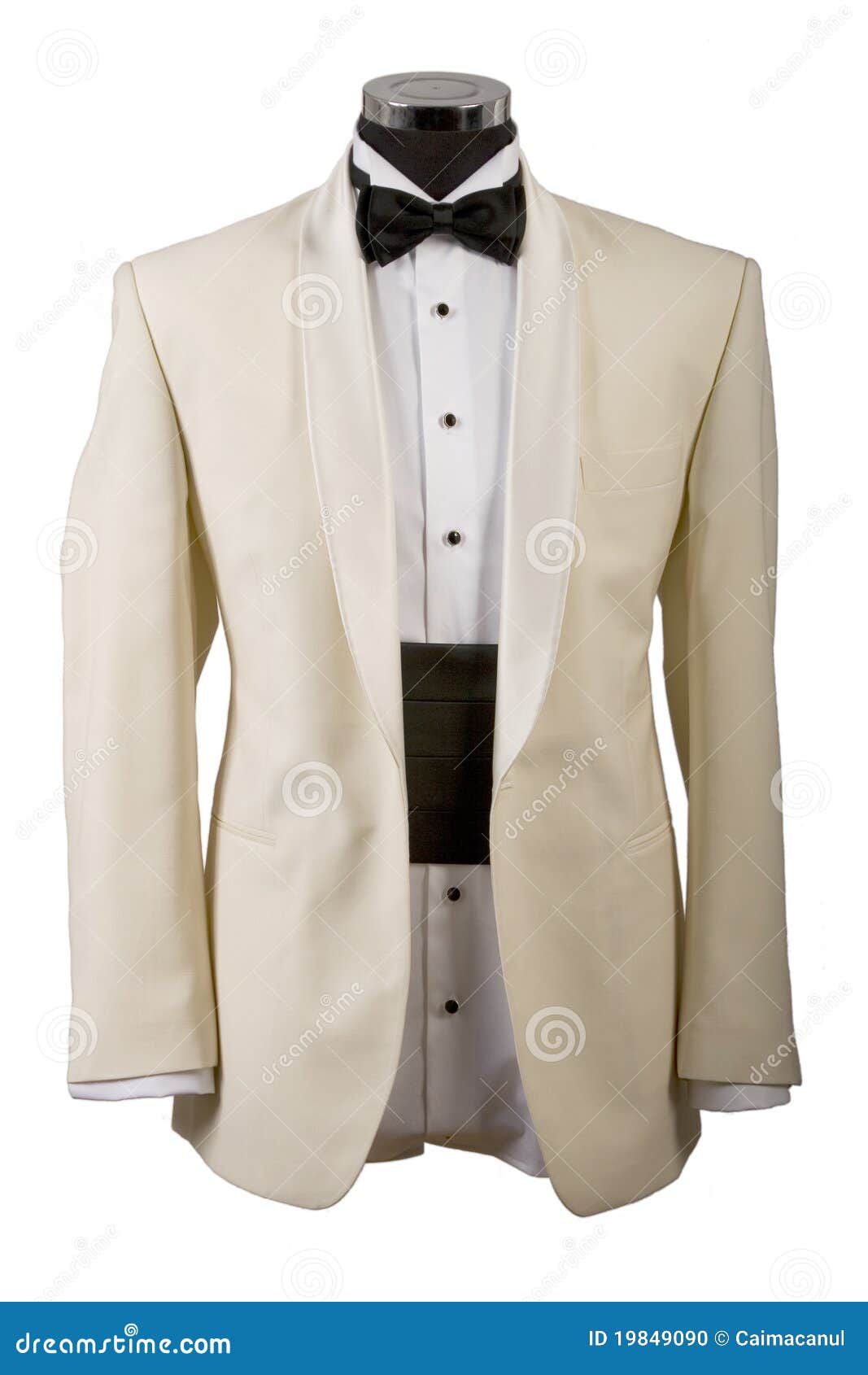 Tuxedo, White Shirt And Black Bow Tie Stock Photo - Image: 19849090