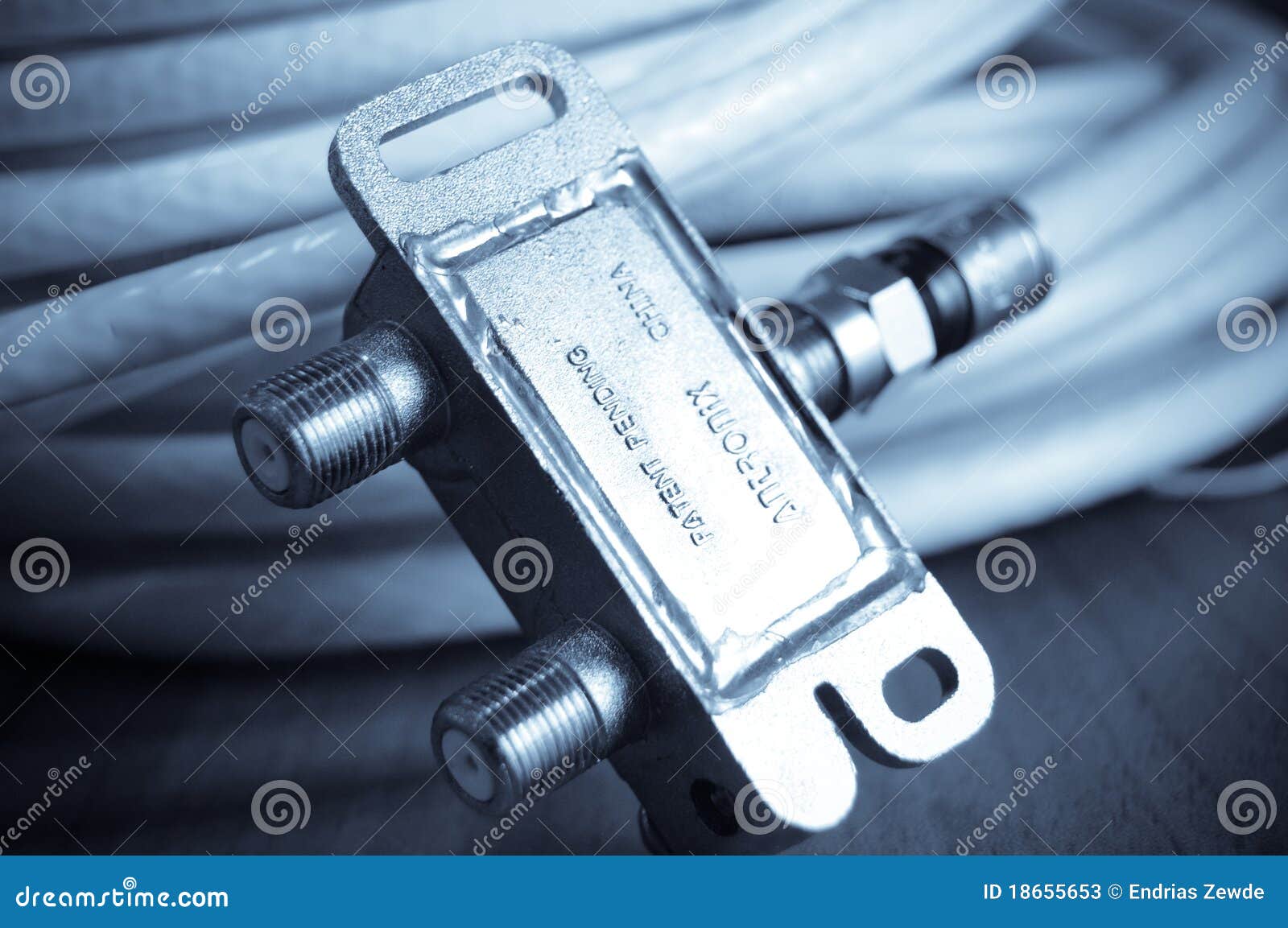 TV antenna cable stock image. Image of conductor, cable 18655653