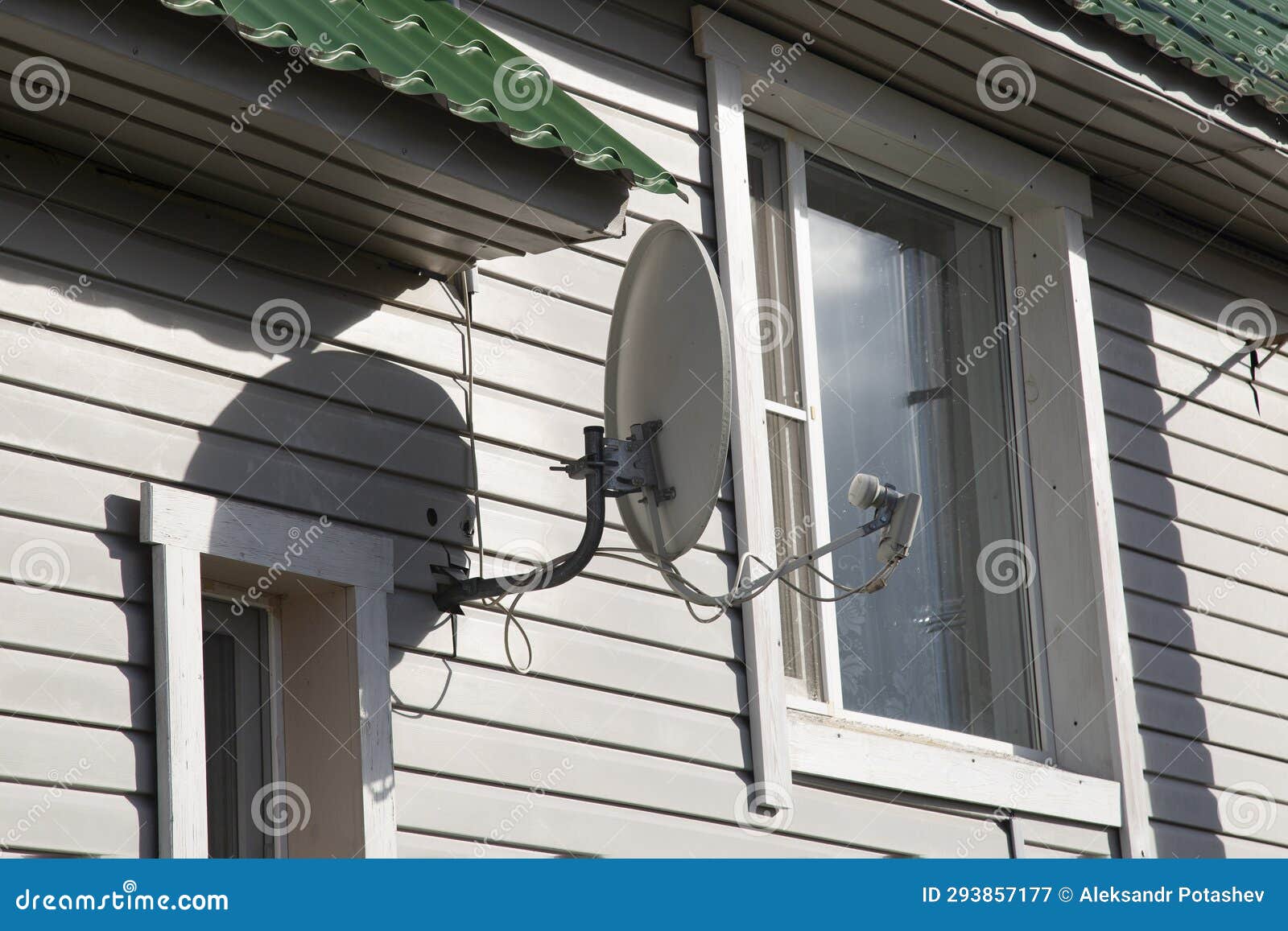 TV Antenna and for Home. Satellite TV and Stock Image