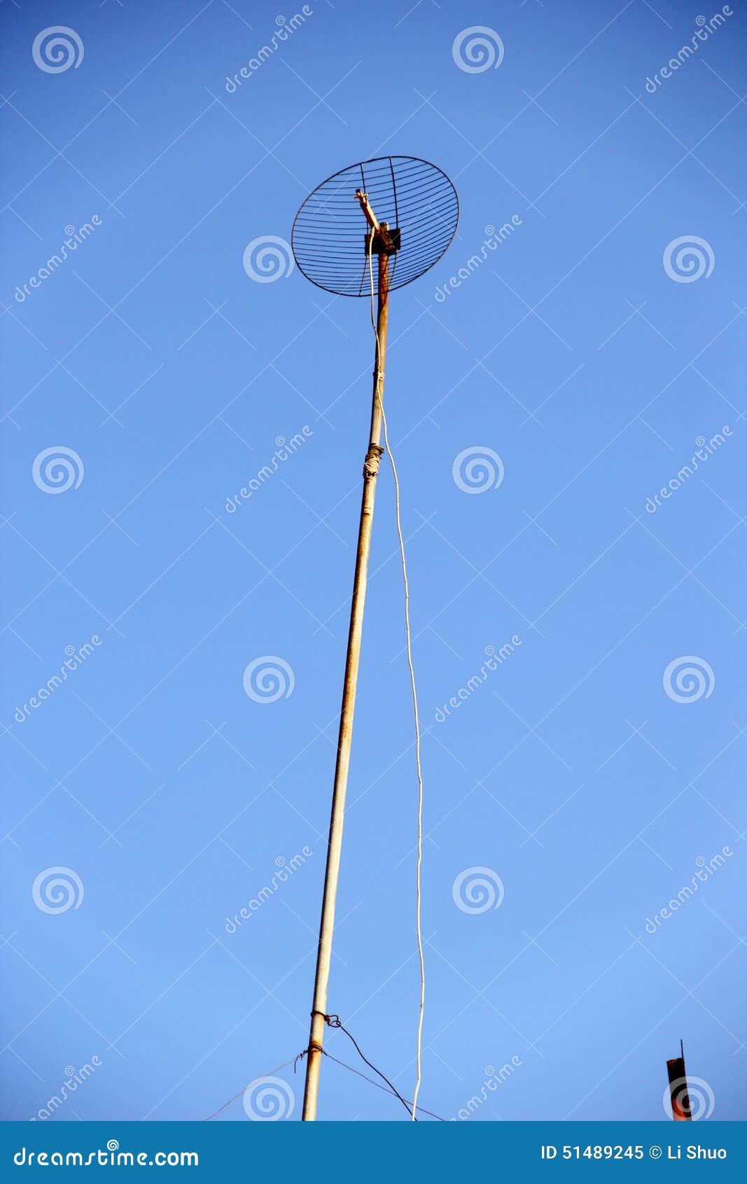 TV antenna stock image. Image of receptor, transmission - 51489245