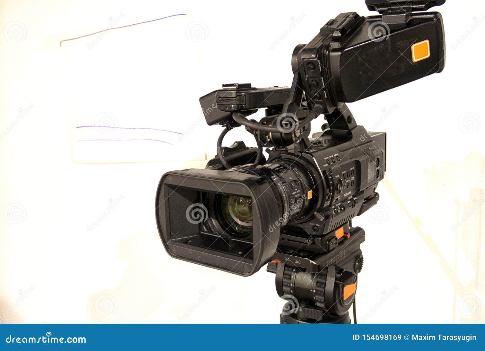 TV Broadcast of the Event from the TV Studio. Stock Image Image of