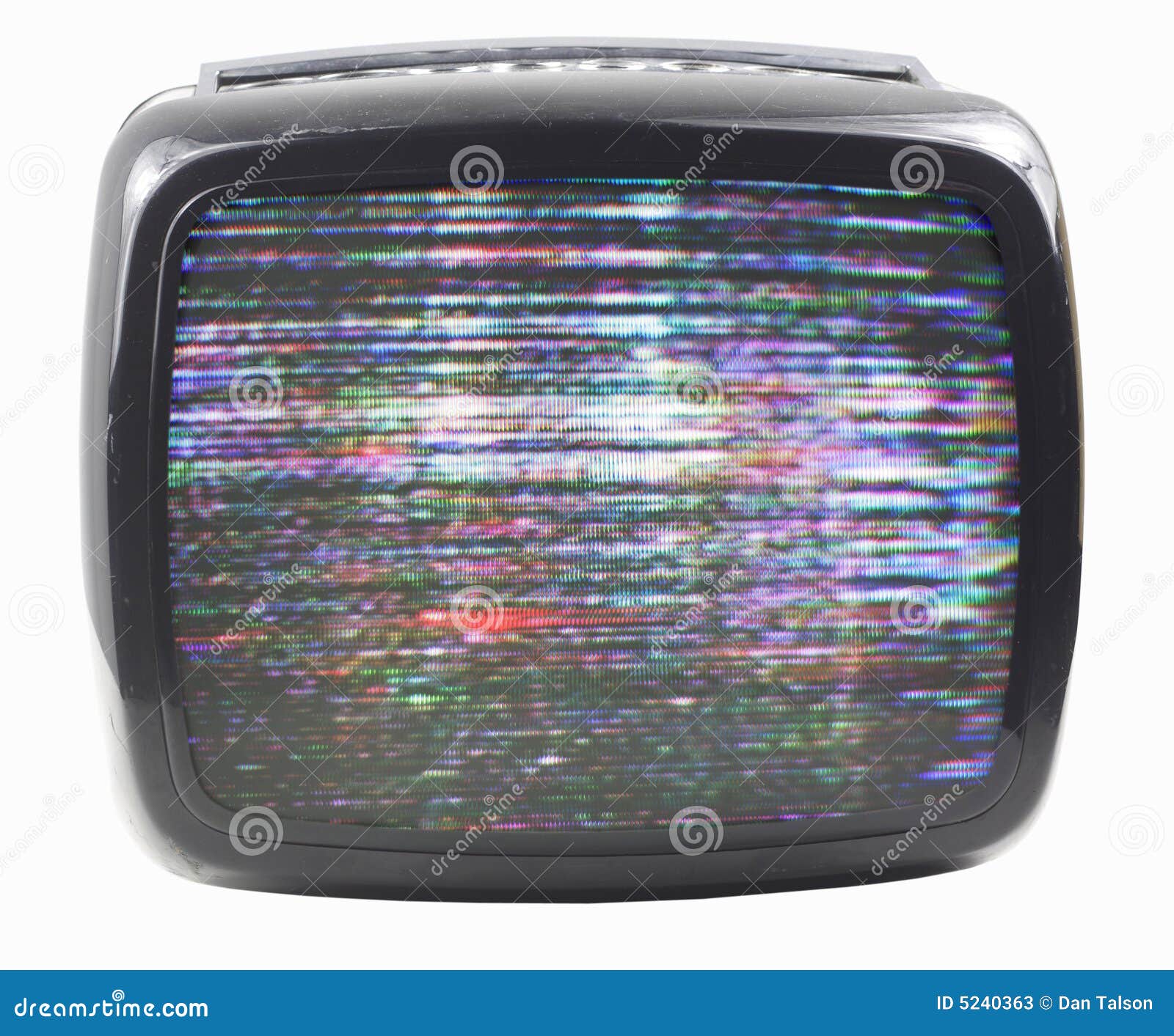 TV Brouillée Photos stock Image 5240363