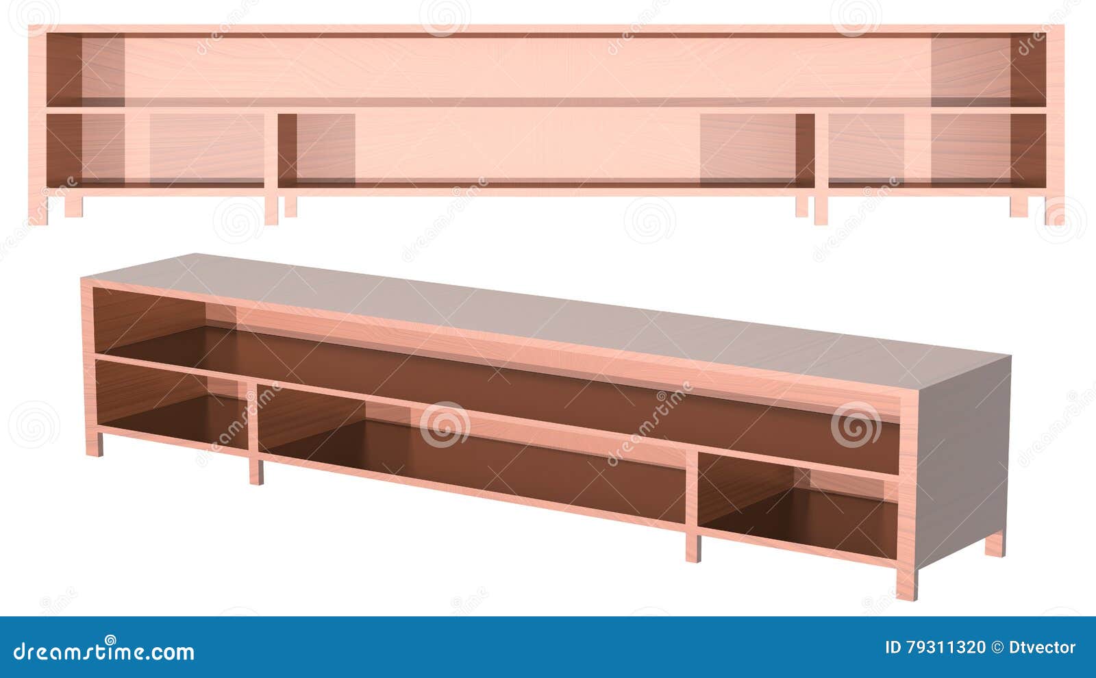 Tv long stock illustration. Illustration of door 79311320