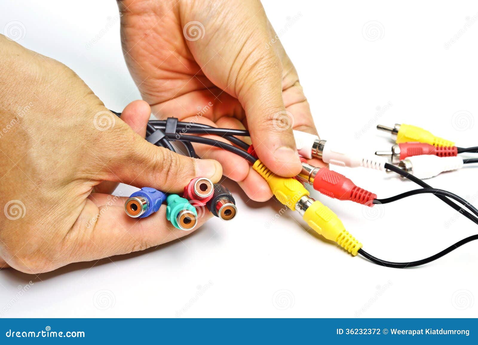 Tv cable jack stock photo. Image of power, connect, electric 36232372