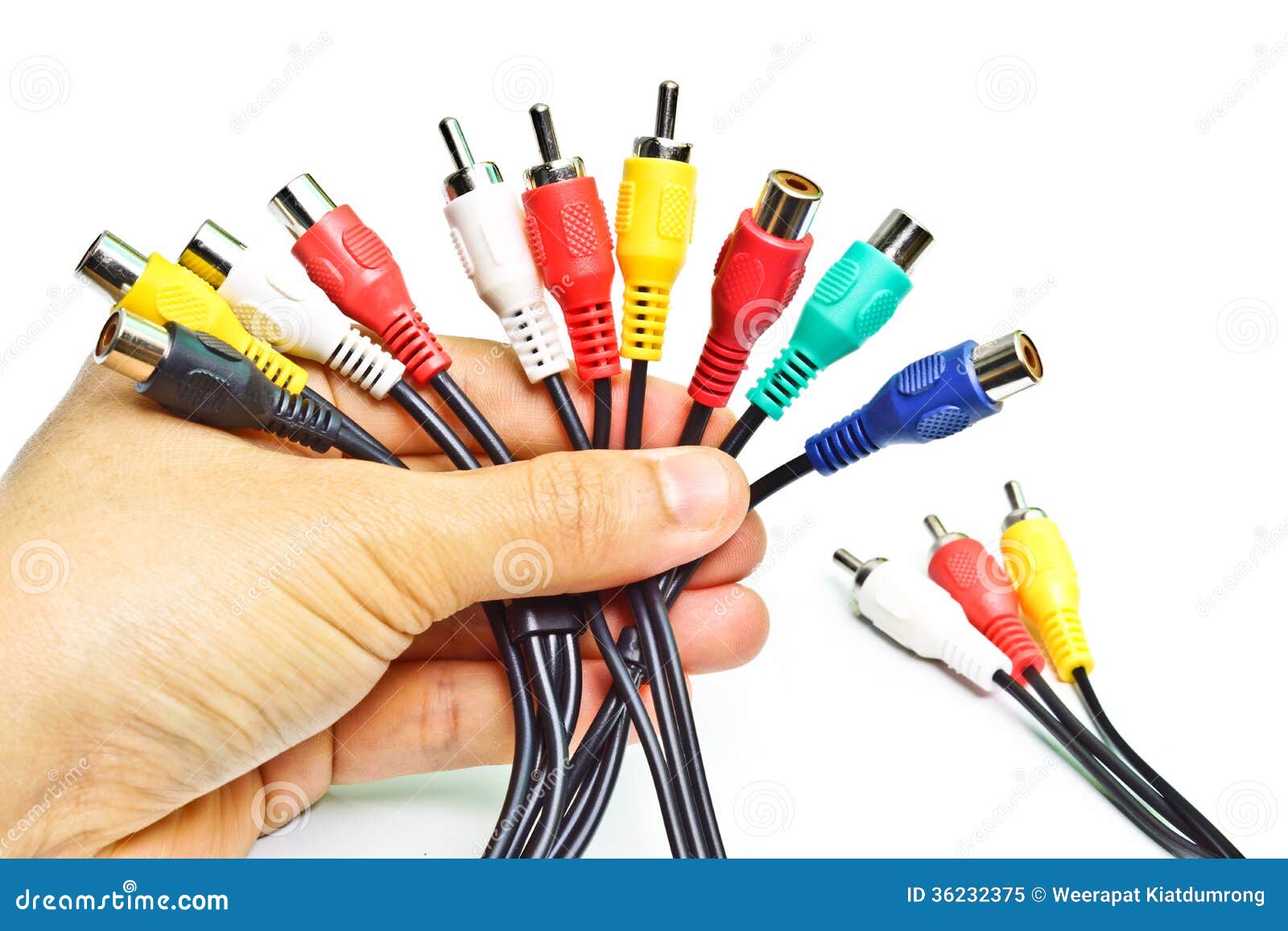 Tv cable jack stock image. Image of connect, yellow, input 36232375