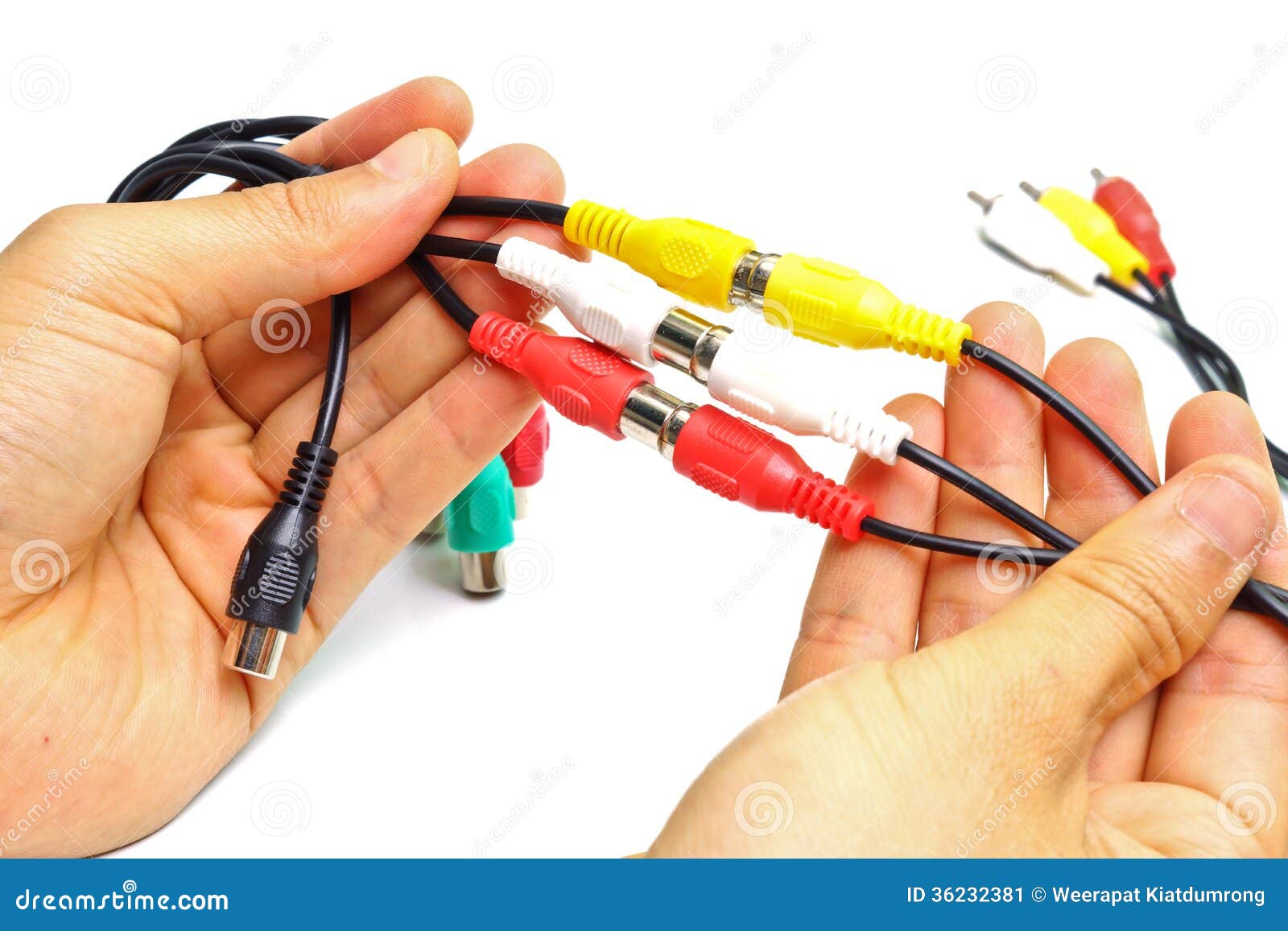 Tv cable jack stock image. Image of network, television 36232381