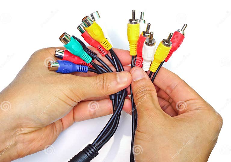Tv cable jack stock photo. Image of jack, computer, wire 36232402