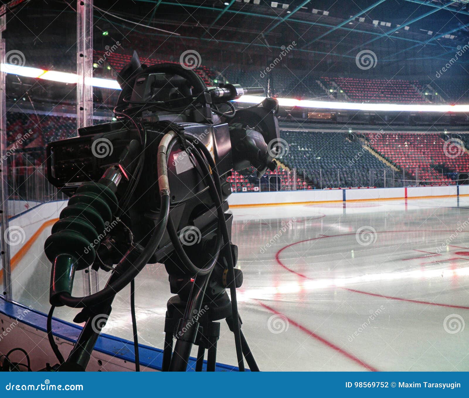 TV Camera for Broadcast Hockey Stock Photo Image of forward, coyotes
