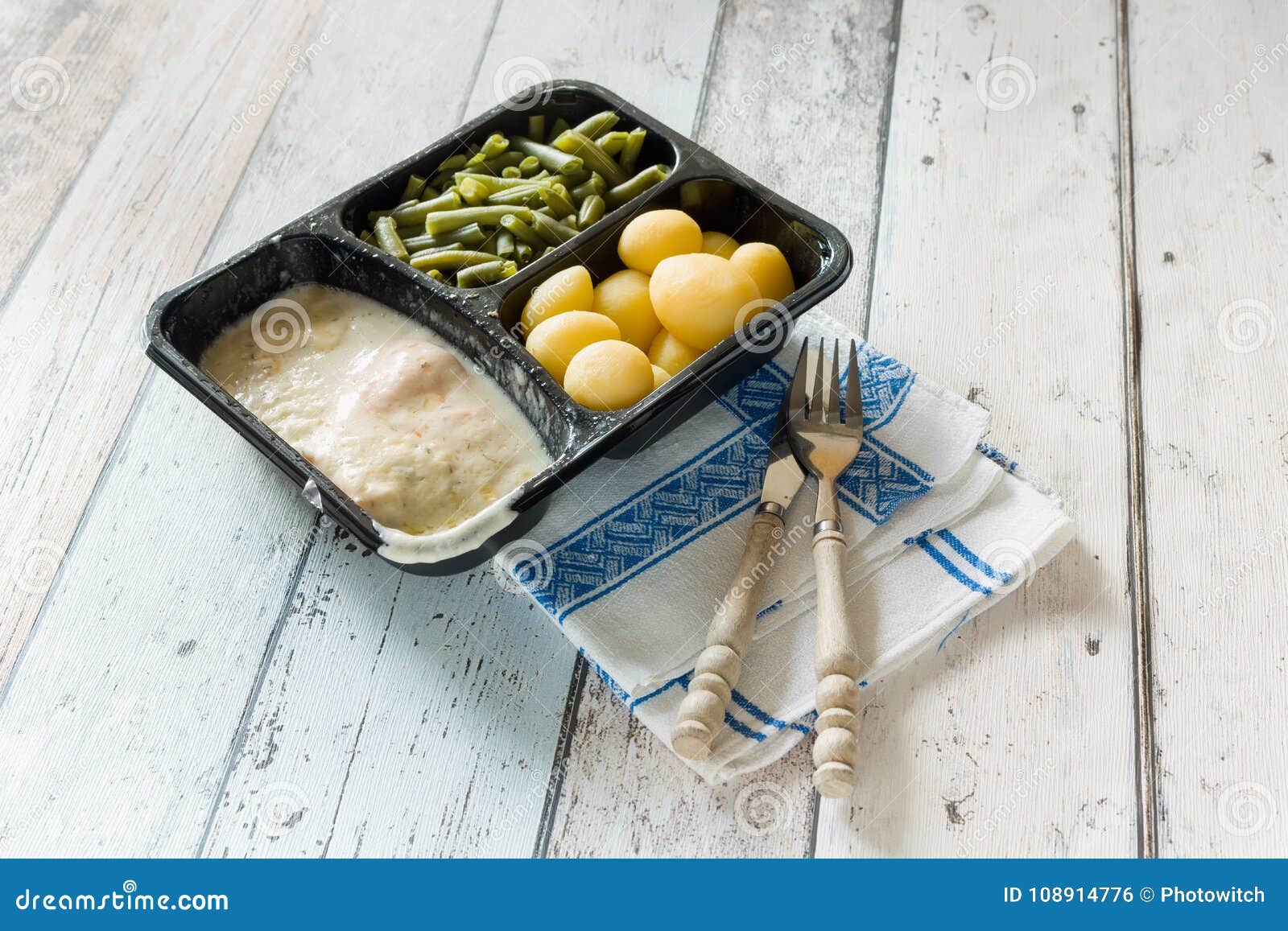 TV dinner with beans stock photo. Image of lifestyle 108914776