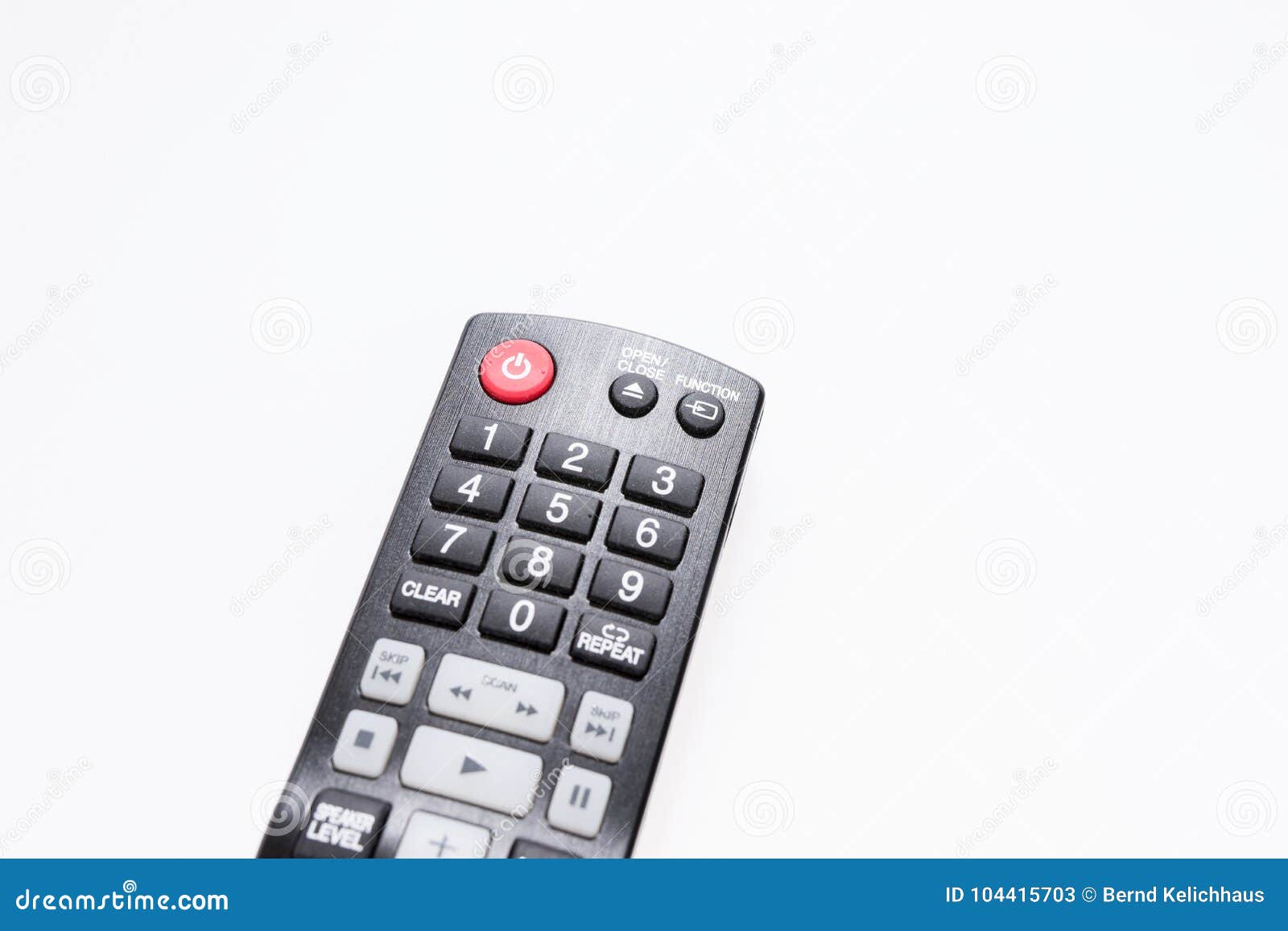 Tv Dvd Remote Control Isolated Stock Image Image of television