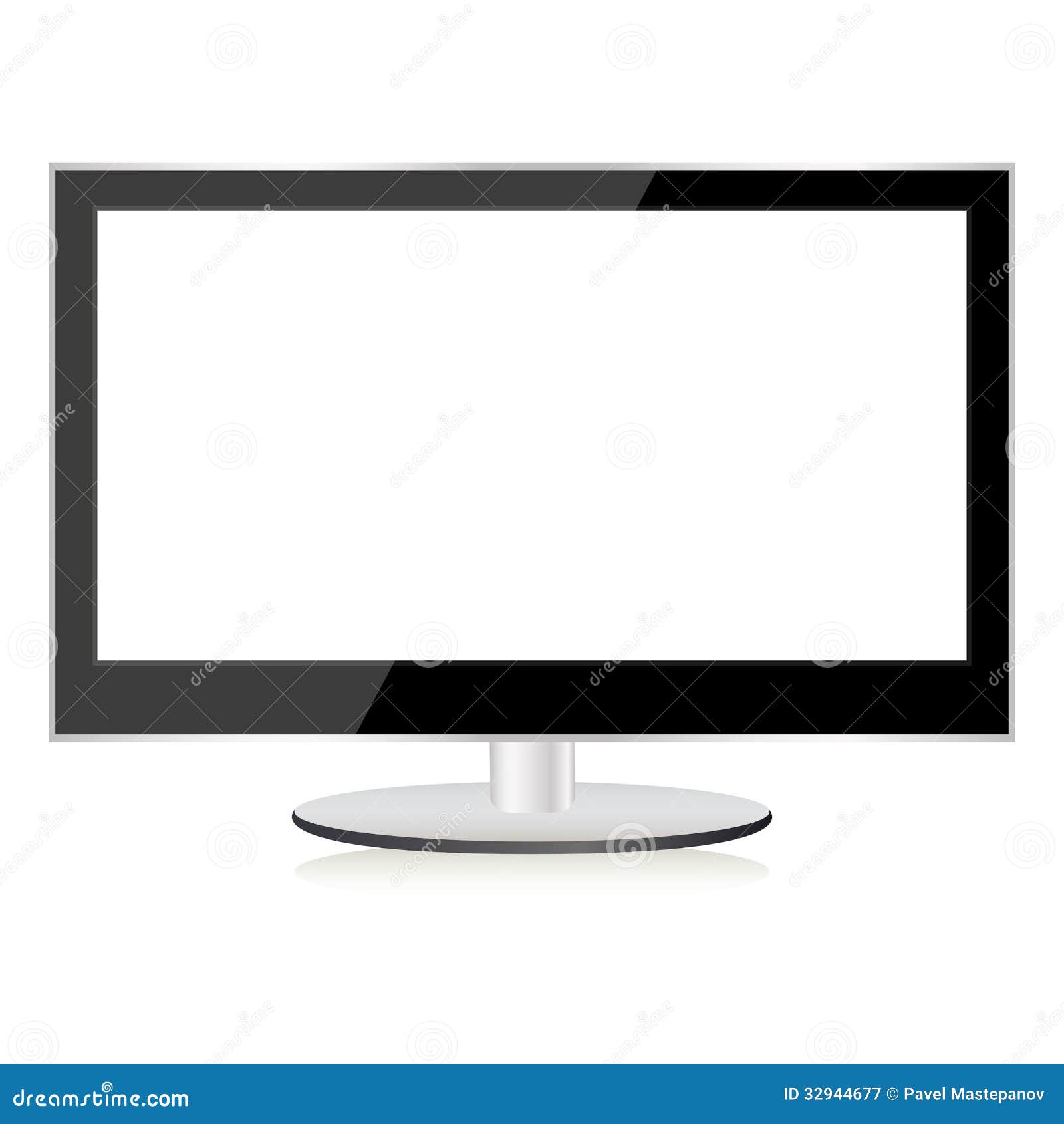 TV flat screen lcd.plasma stock vector. Illustration of isolated - 32944677