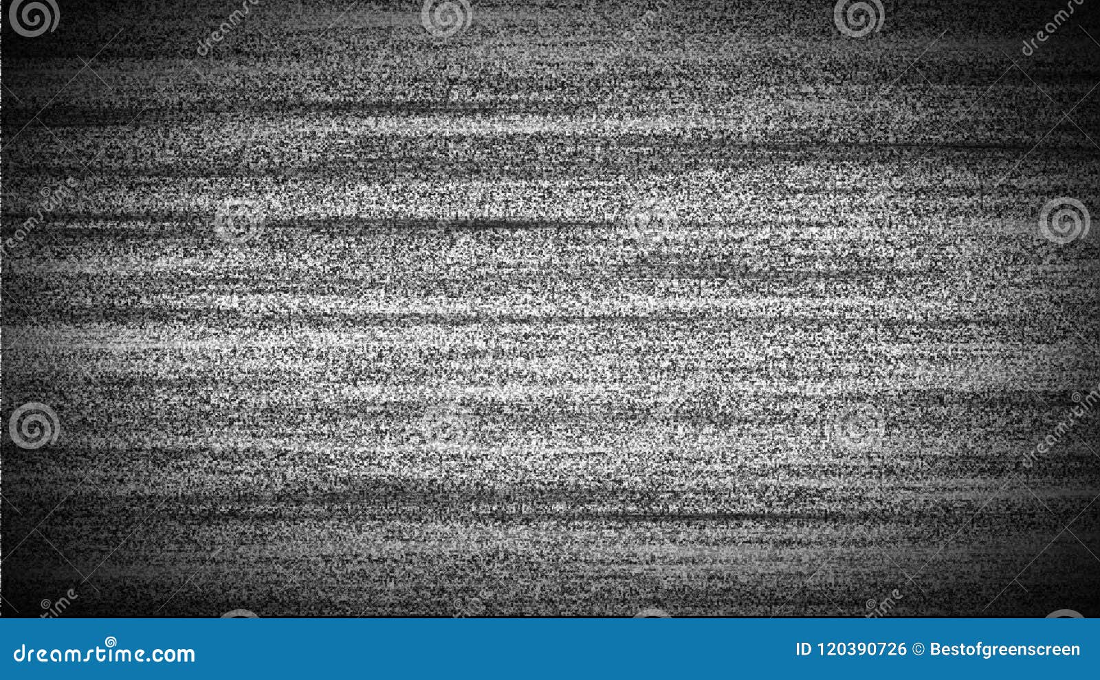 TV Interference Background Black and White Stock Illustration