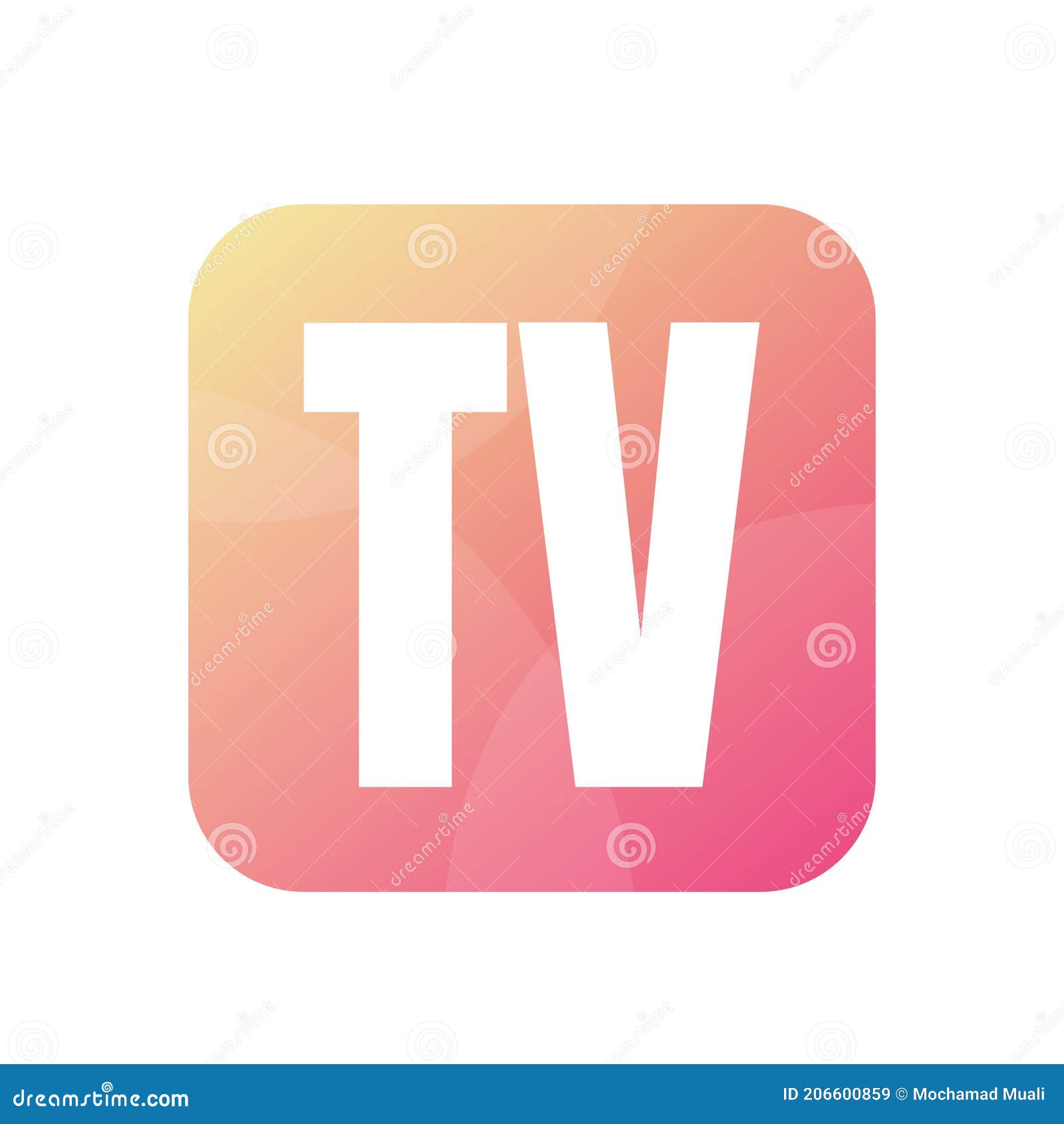 Tv Letter Logo Design Stock Illustrations 534 Tv Letter Logo Design