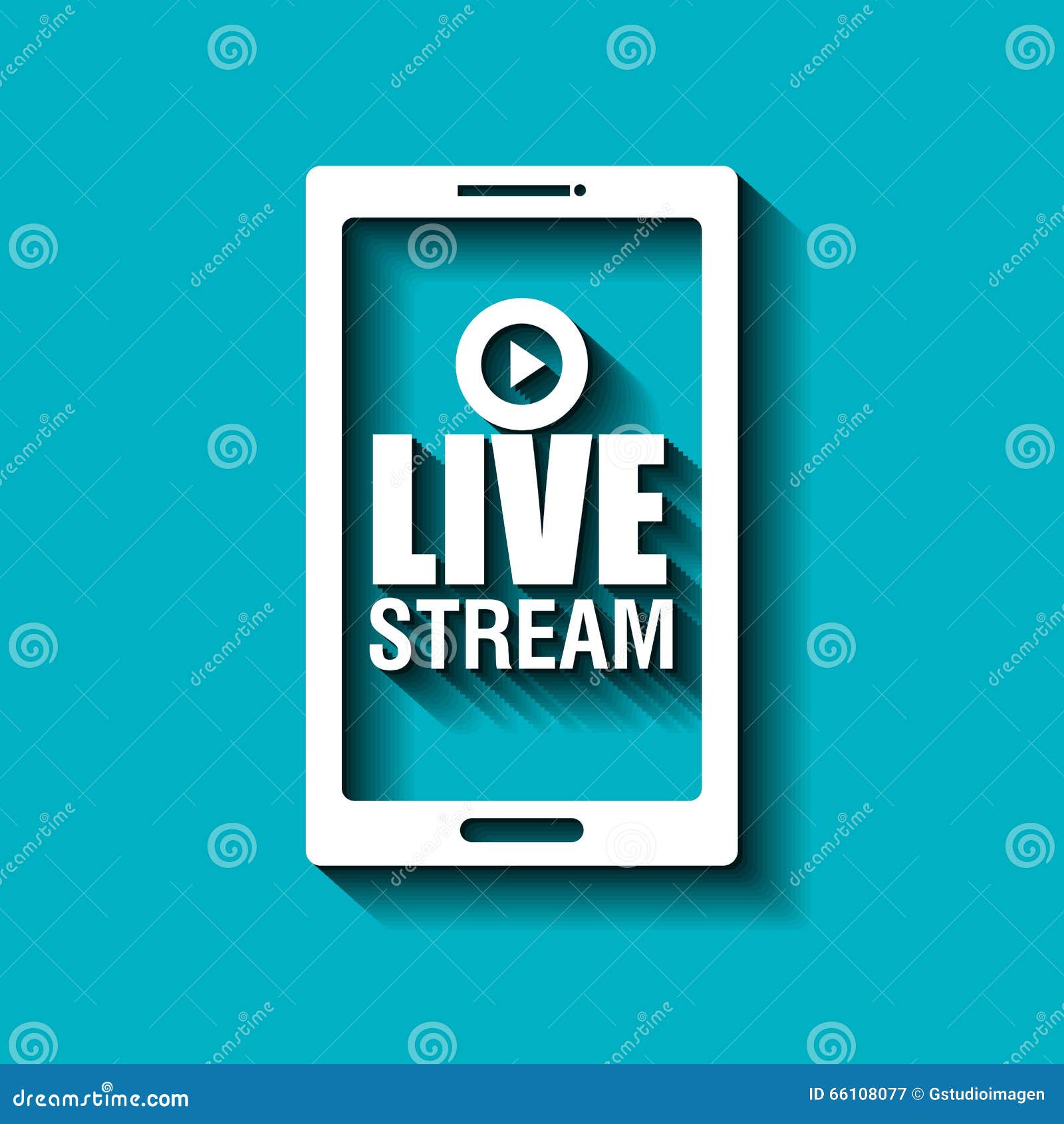 TV live stream stock illustration. Illustration of online 66108077