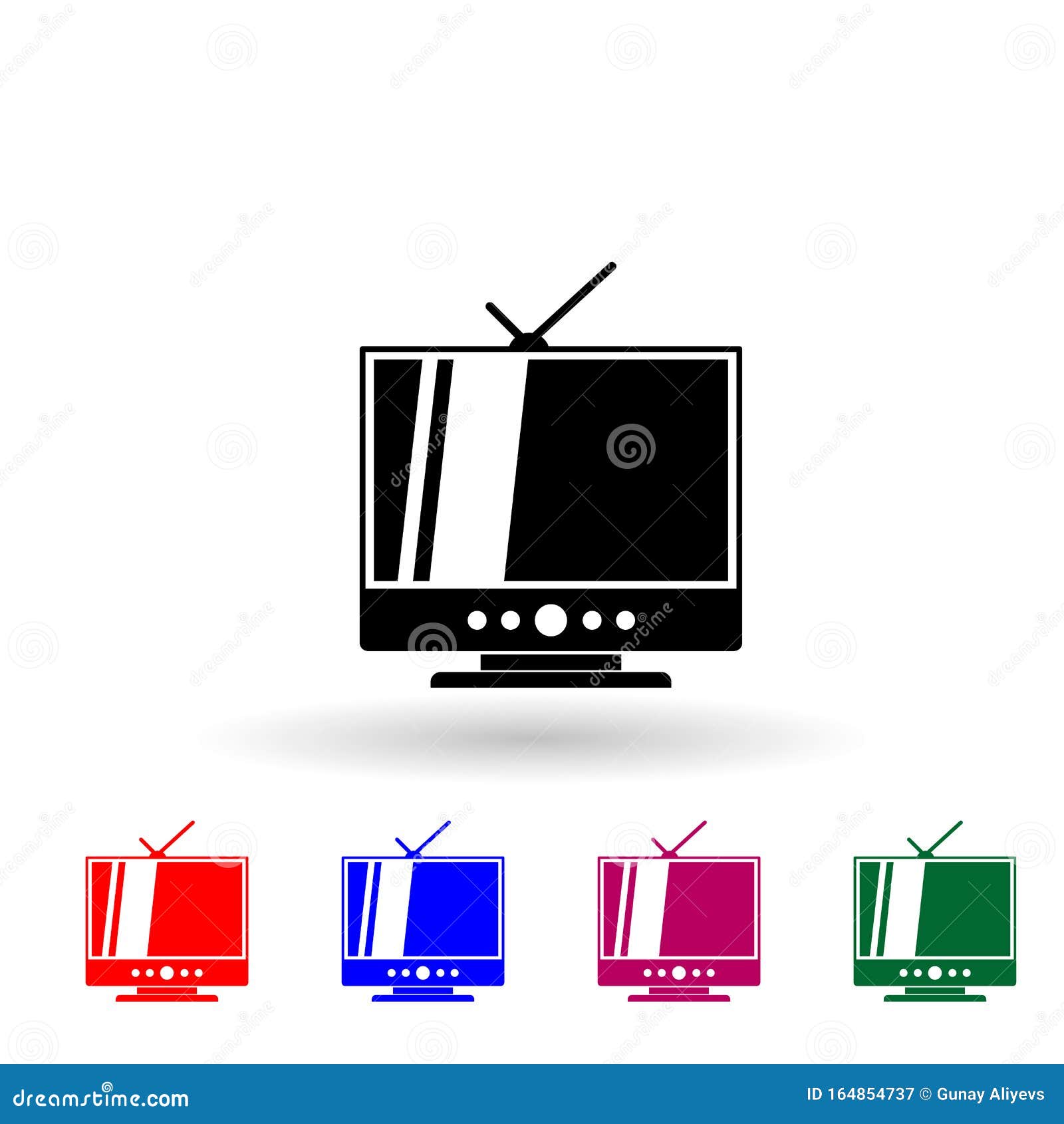 tv, media  multi color icon. simple glyph, flat  of media icons for ui and ux, website or mobile application