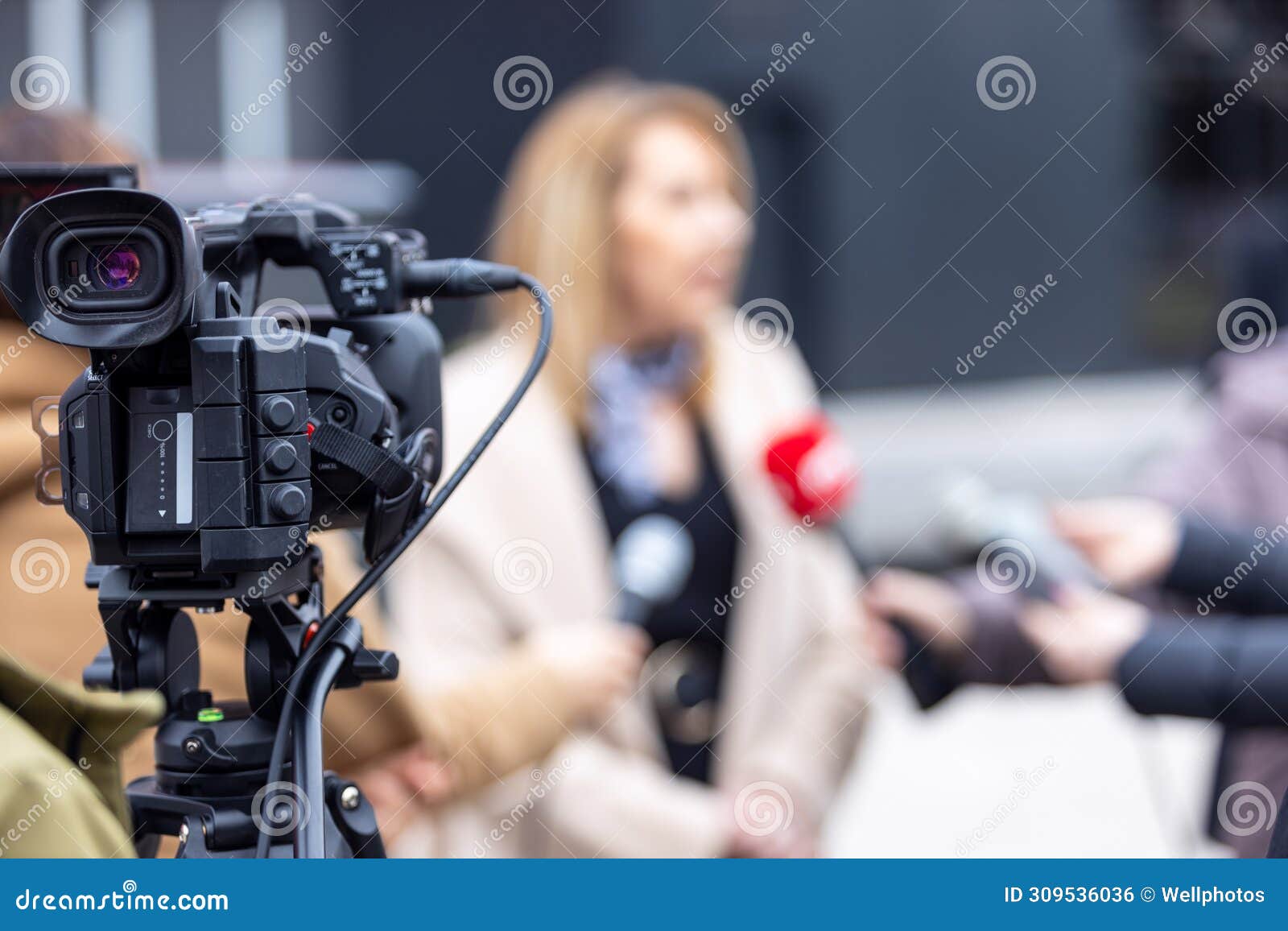 tv or media interview. public relations - pr. news conference.