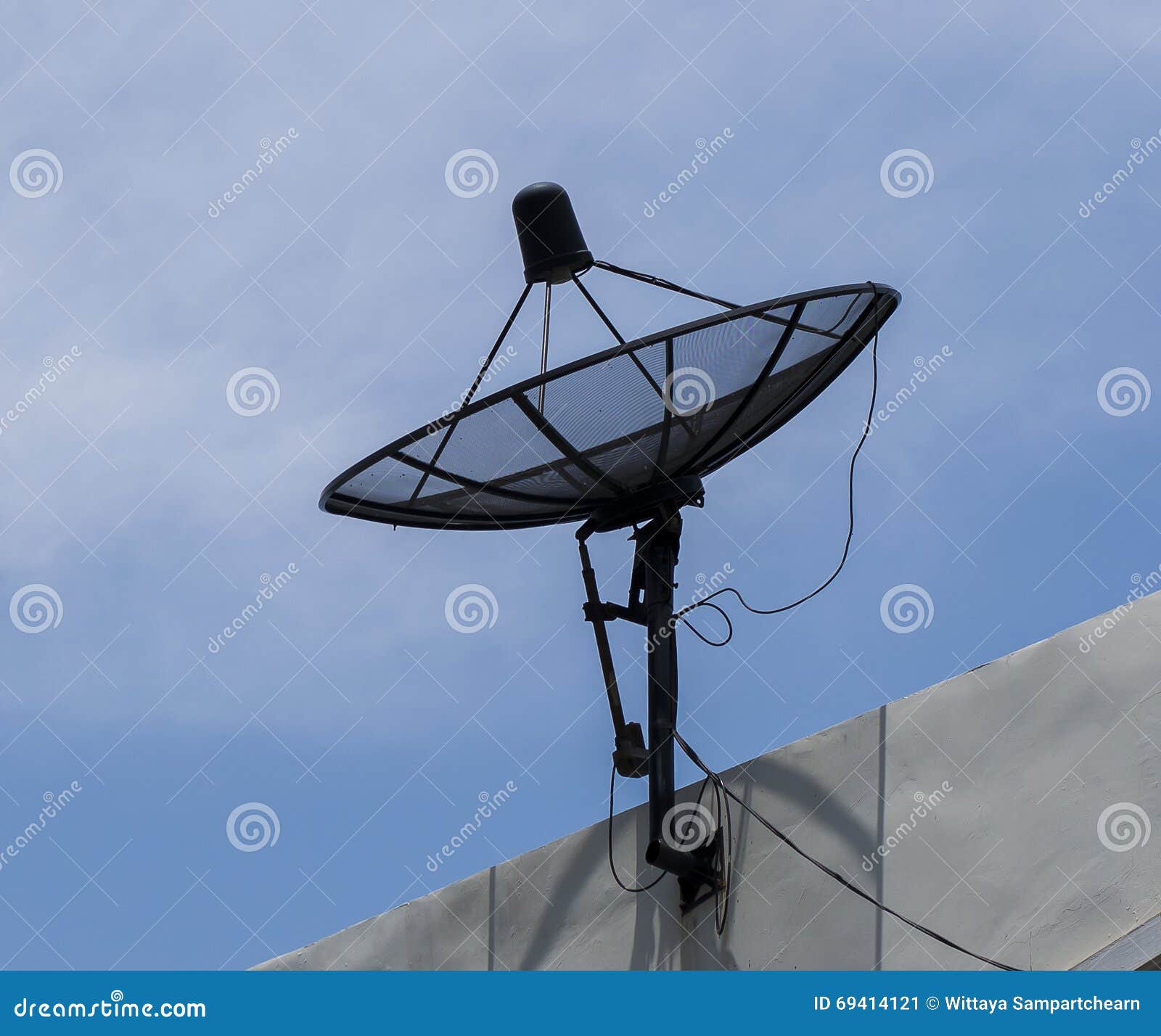 TV Satellite dish stock image. Image of global, network 69414121