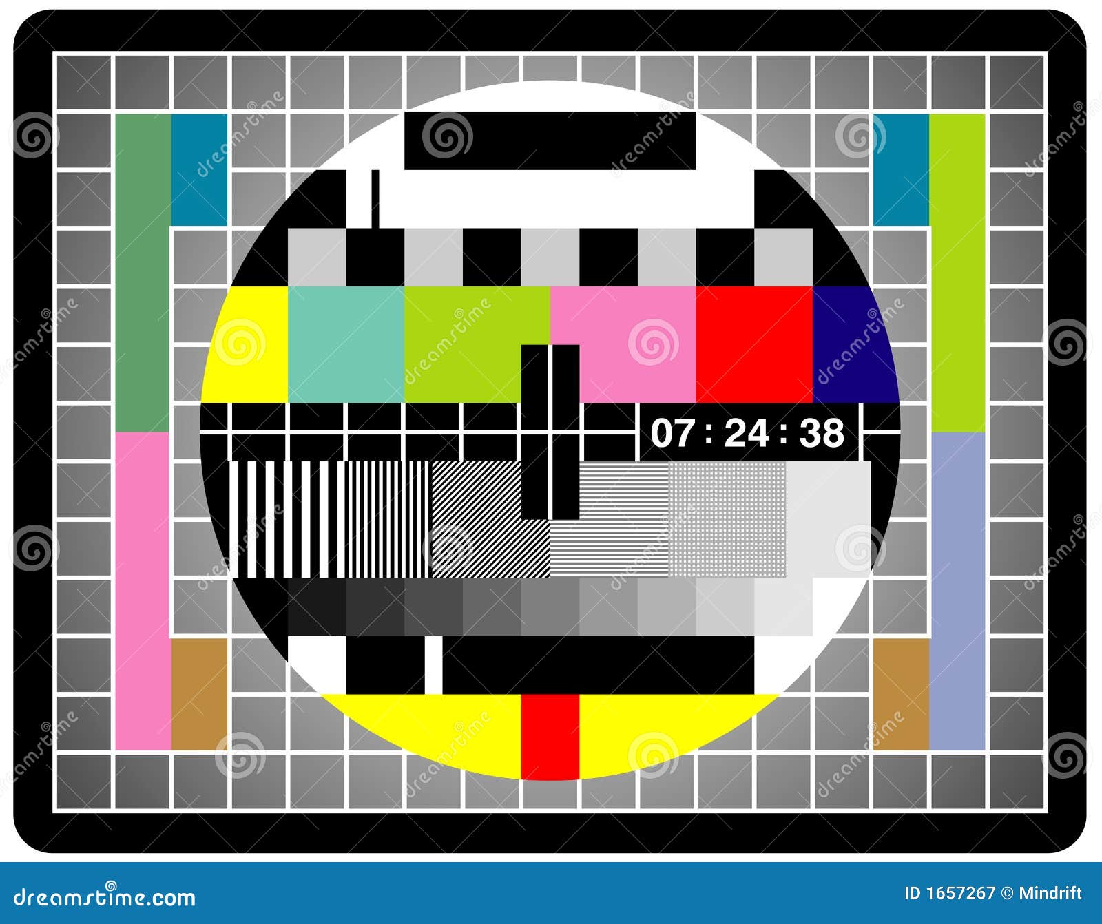 Tv Screen stock vector. Illustration of technical, plug - 1657267