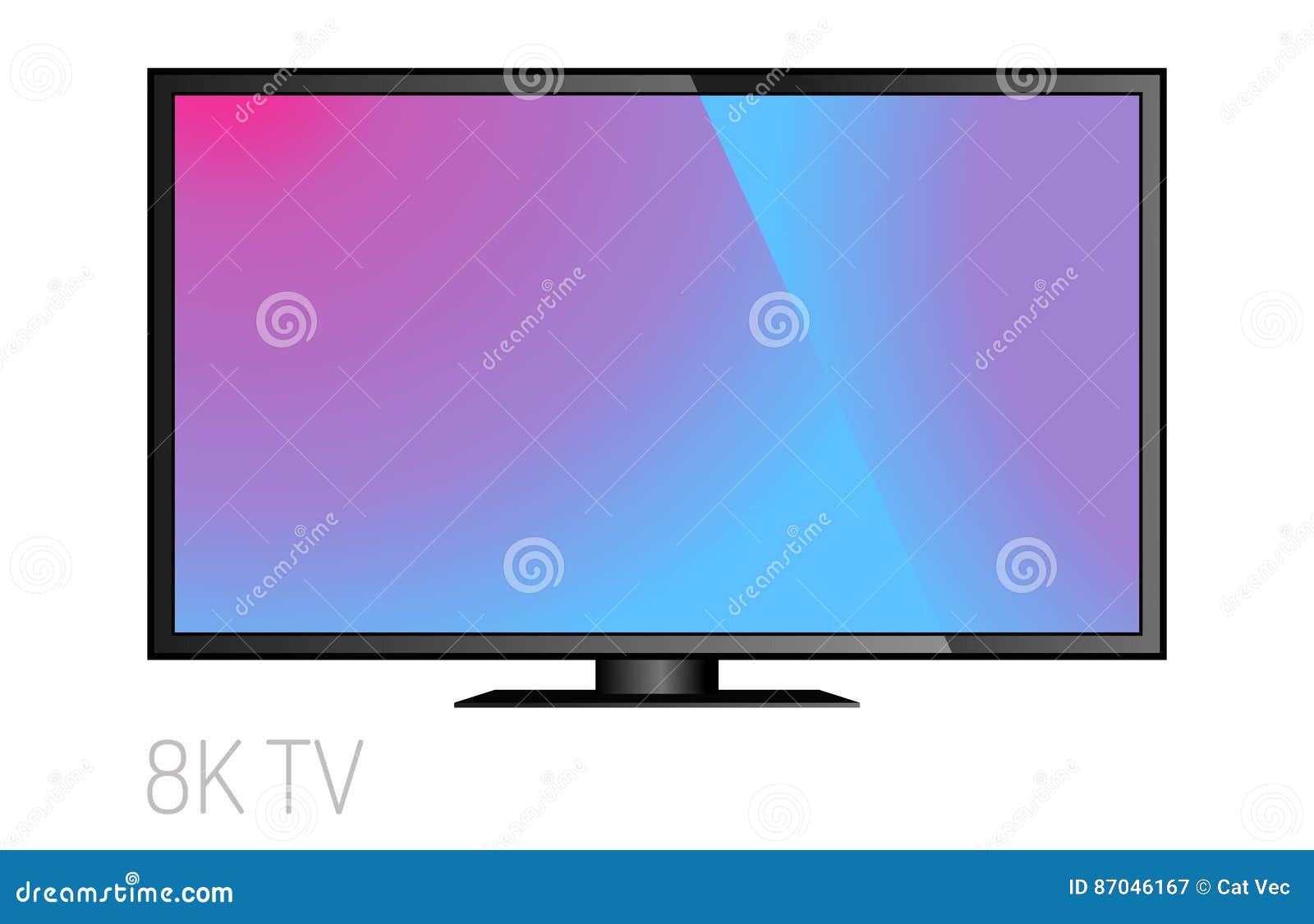 Lcd screen monitor tv Royalty Free Vector Image