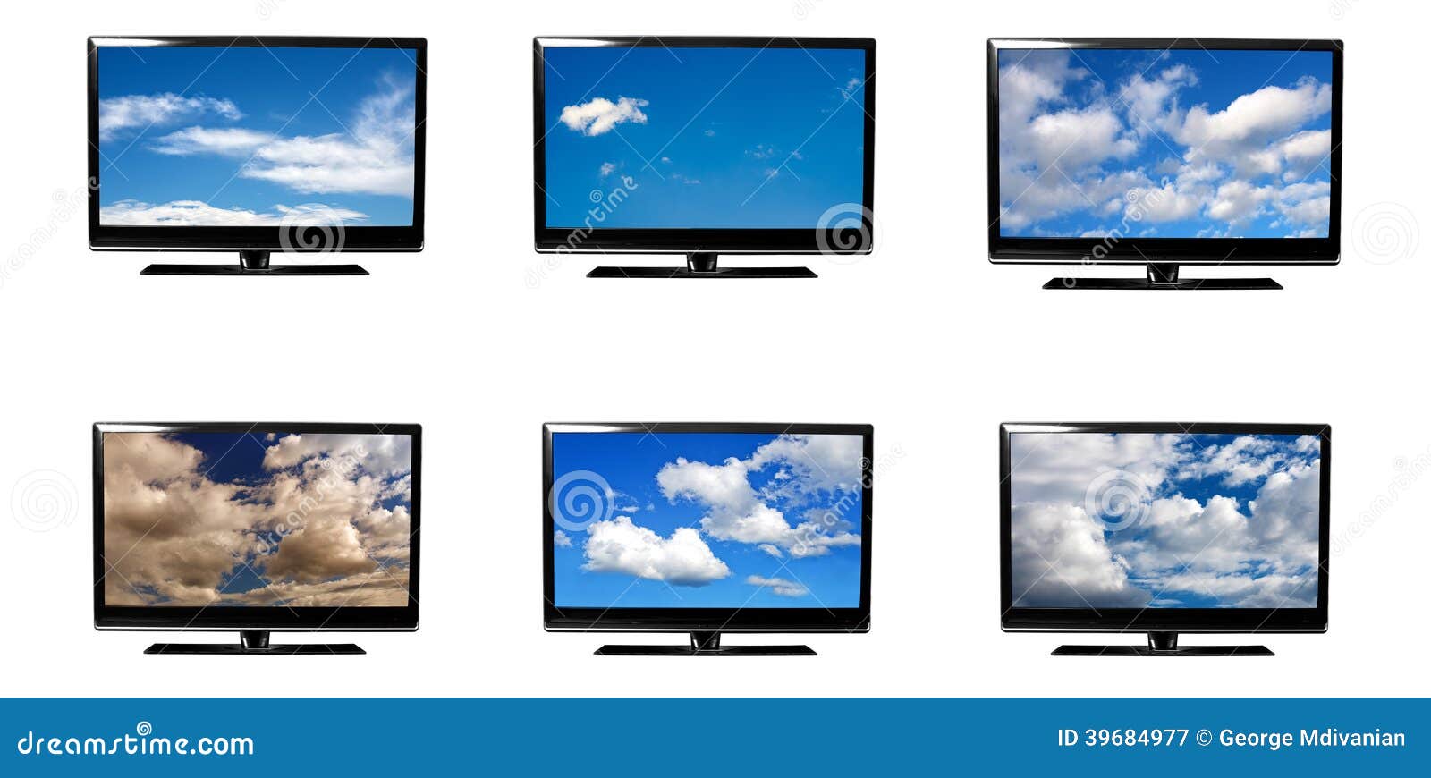 Tv screens stock image. Image of entertainment, background - 39684977
