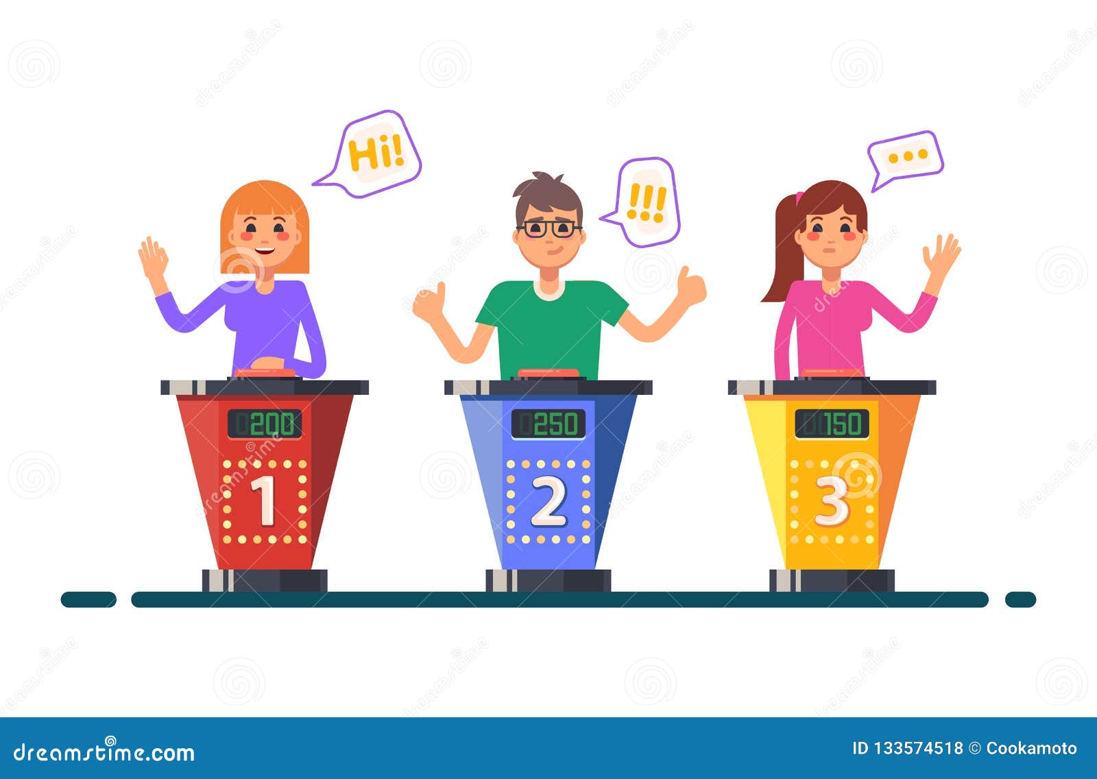 Quiz Game or Tv, Television Show, Question Contest Stock Vector - Illustration of character, cartoon: 133574518 Quiz Game or Tv, Television Show, Question Contest Stock Vector - Illustration of character, cartoon: 133574518