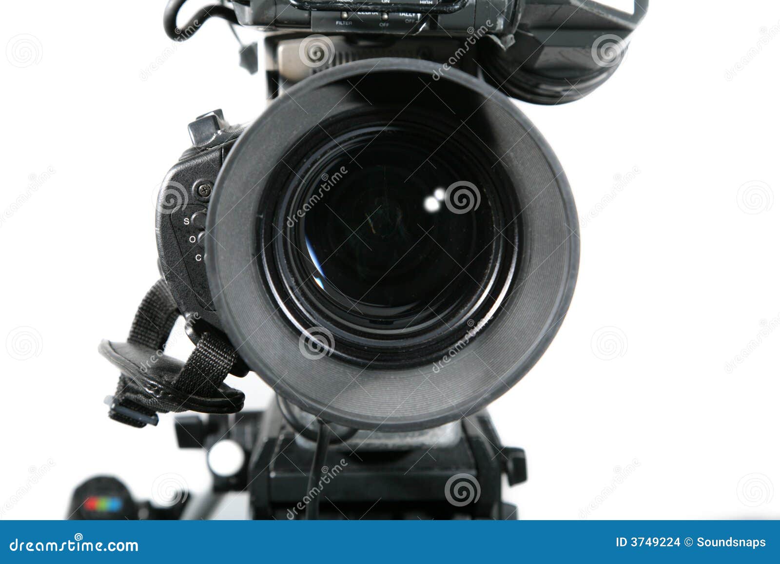 TV Studio Camera Lens Close Up Stock Photo Image of programme