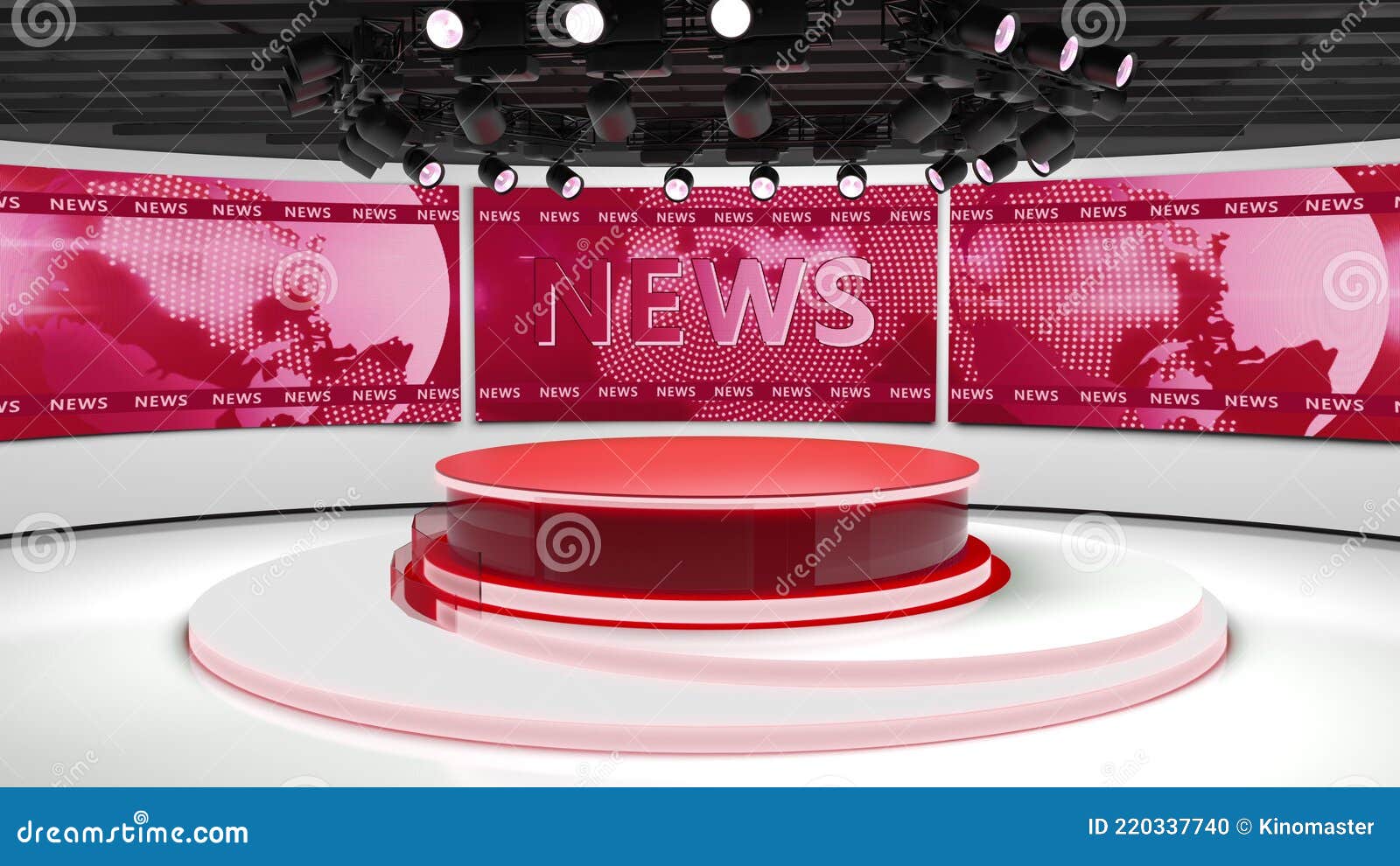 Tv studio. studio. news studio. newsroom background for news broadcasts.  blurred of studio at tv station. news channel design | CanStock