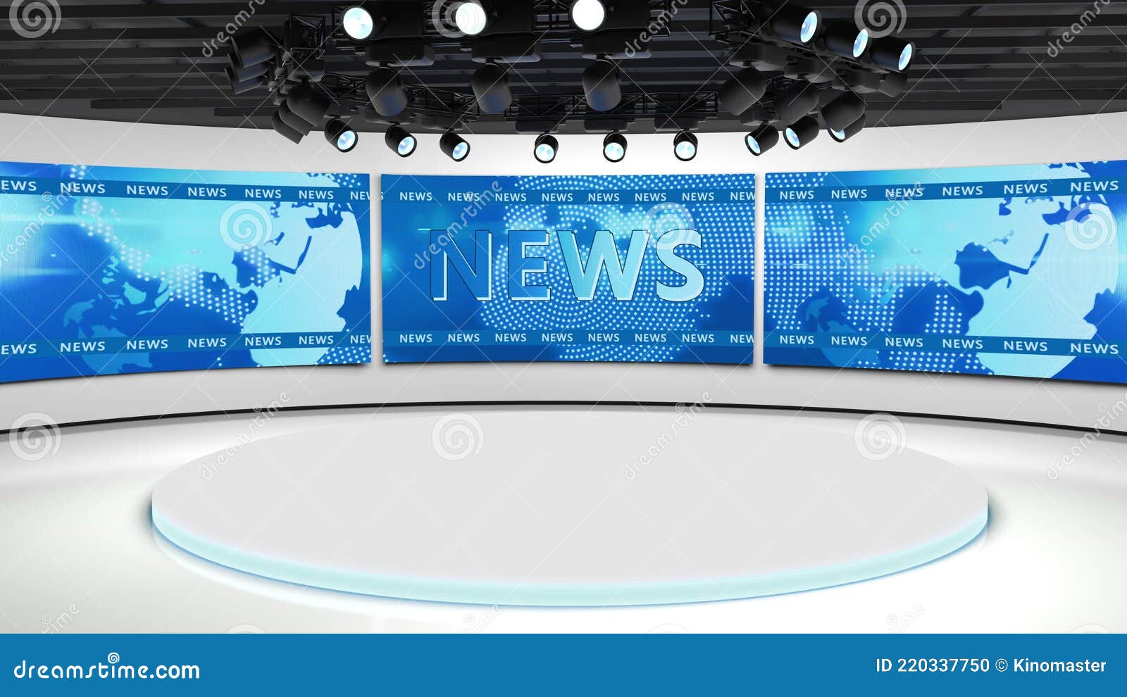 Tv Studio. News Room. Blye and Red Background. General and Close-up Shot.  News Studio. Studio Background. Newsroom Stock Illustration - Illustration  of room, technology: 220337750
