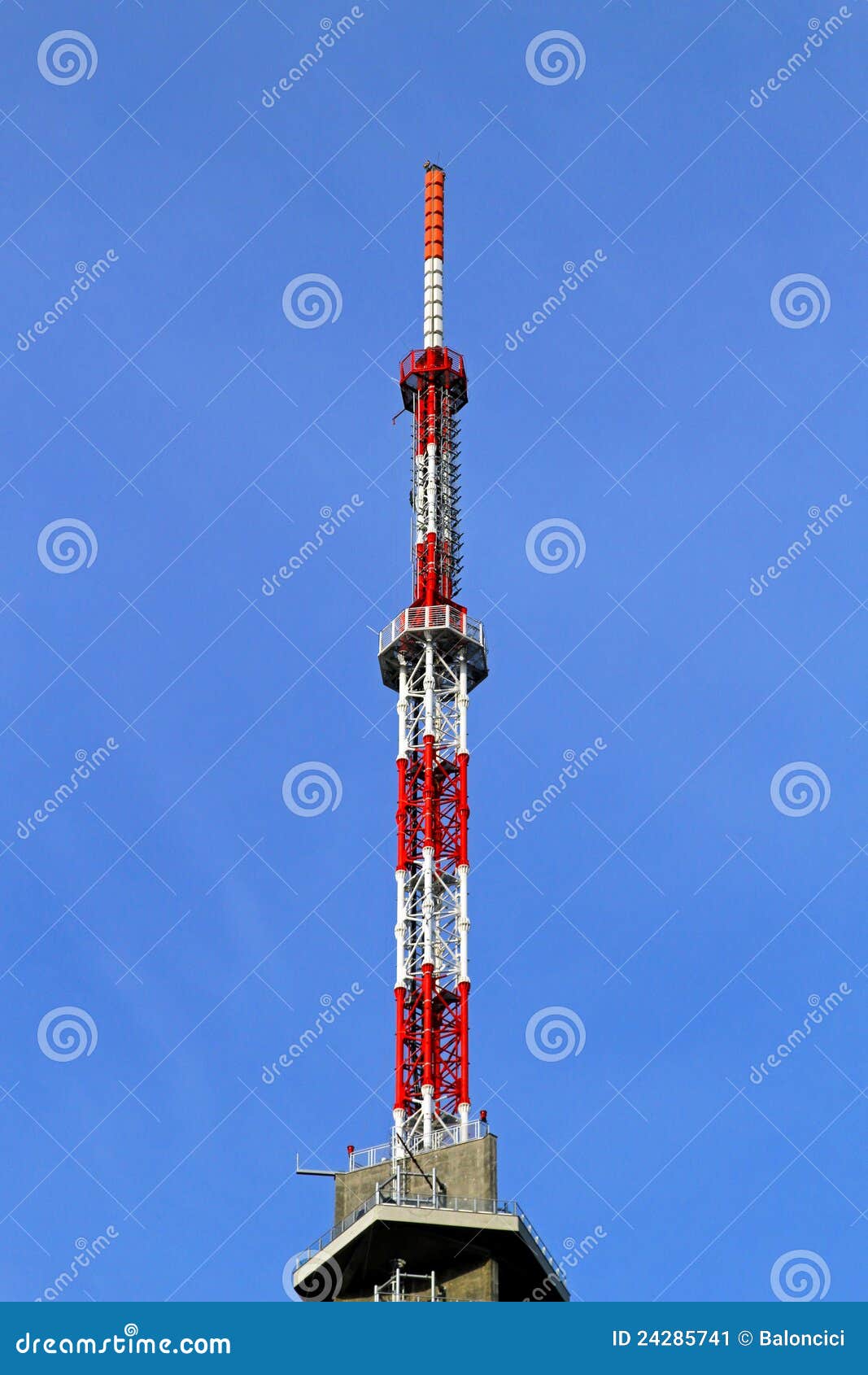 TV Tower antenna stock image. Image of tower, signal 24285741