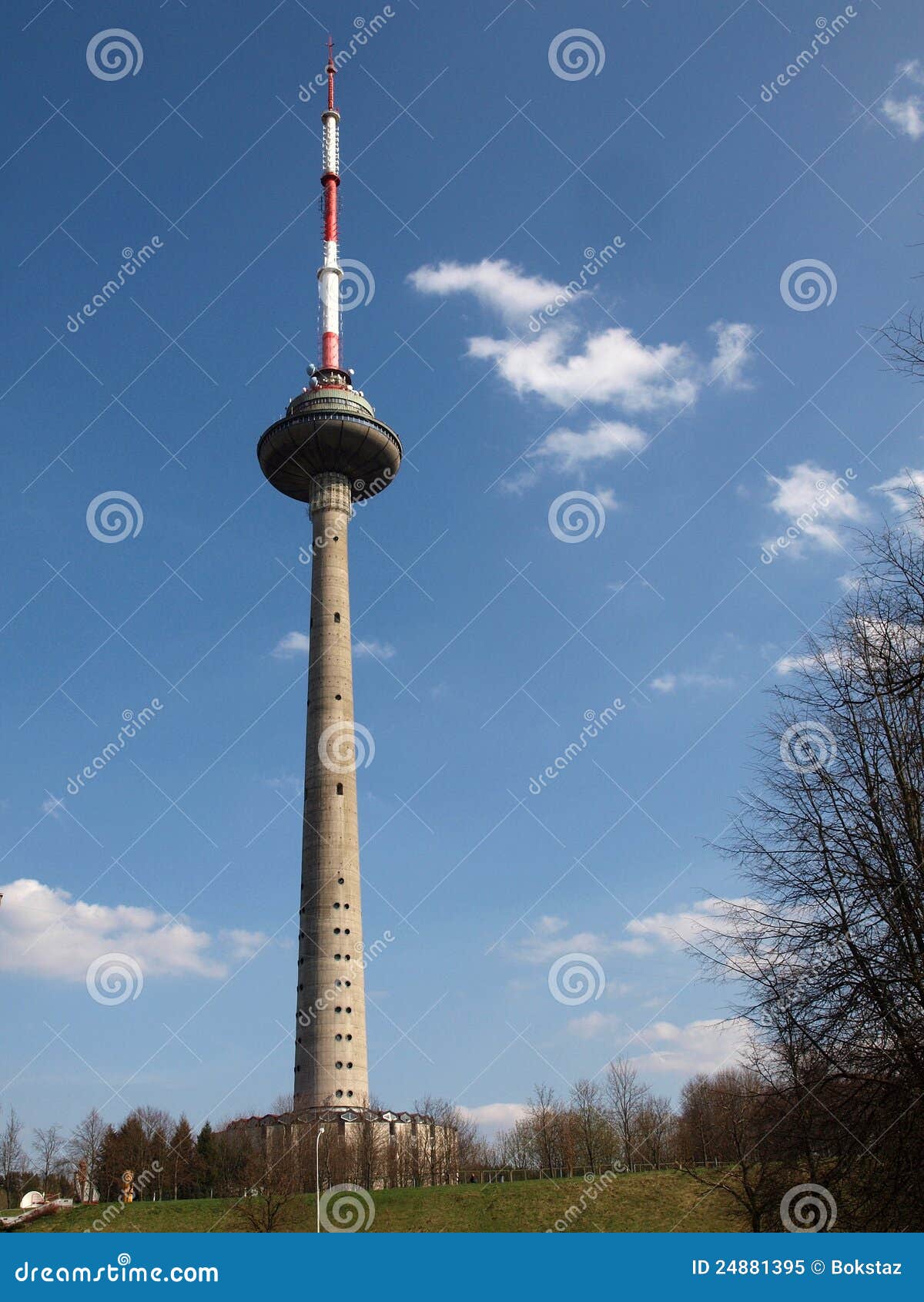 TV Tower Center of Broadcasting Stock Image Image of colors