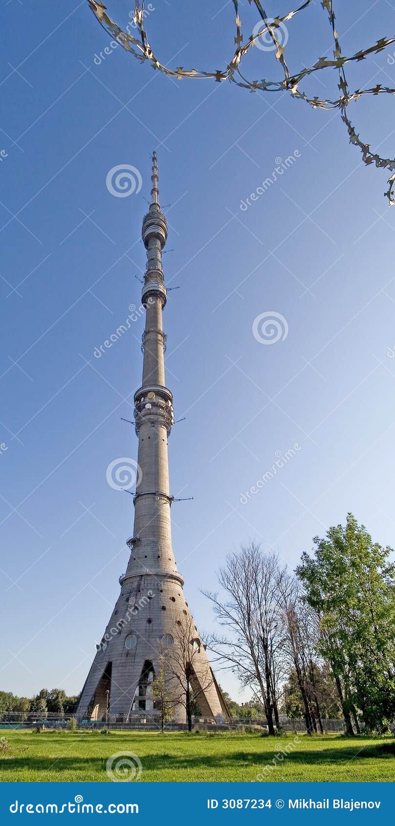 TV Tower in Moscow 1 stock photo. Image of beam, architecture 3087234