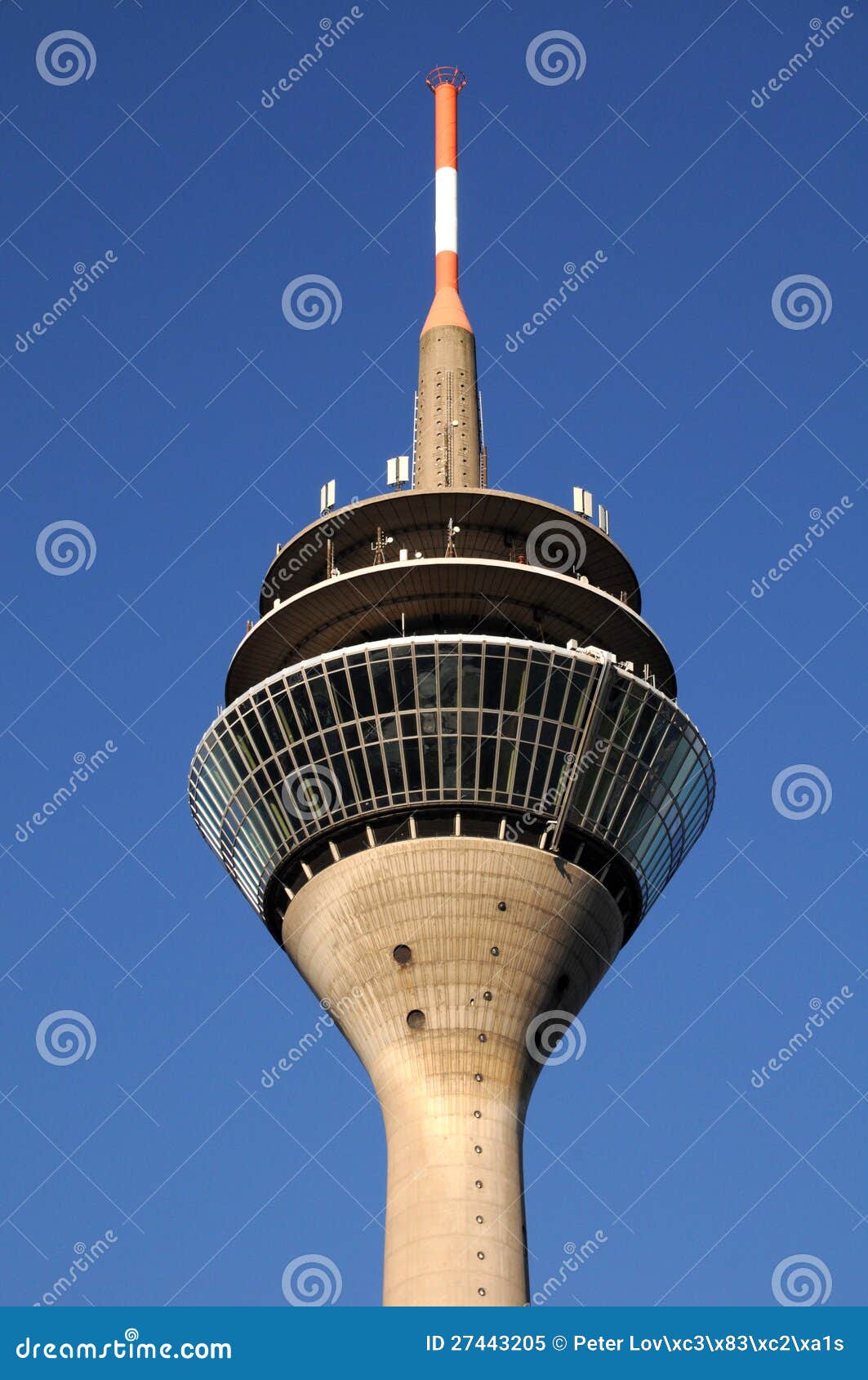 tv tower - rheinturm in duesseldorf